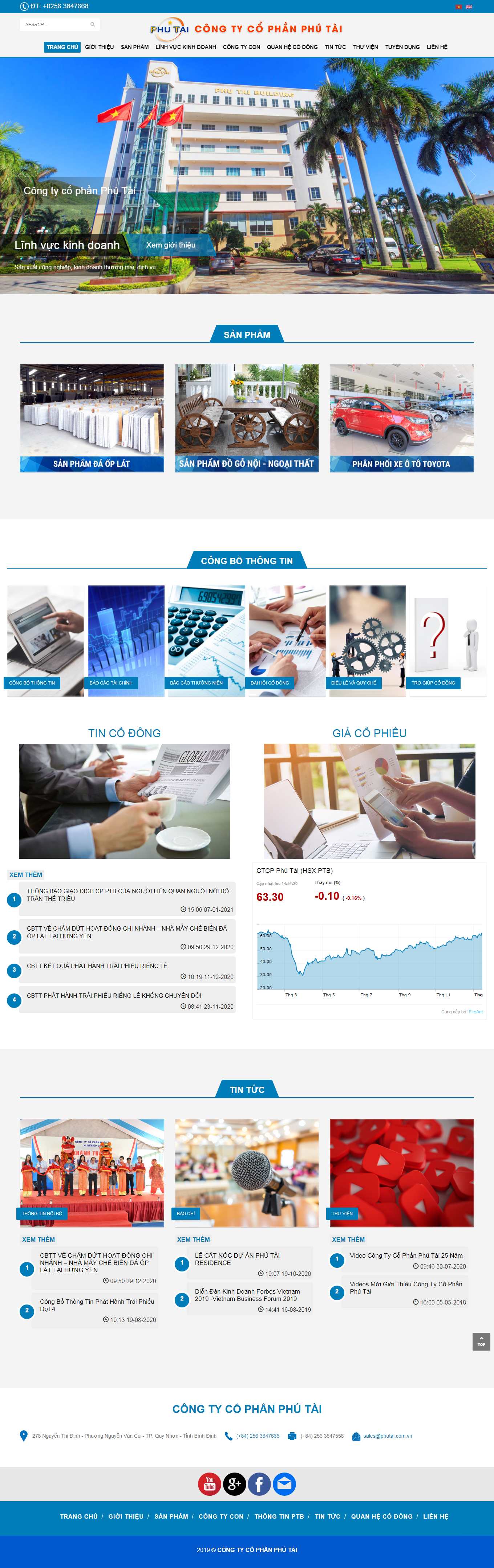 Thiết kế Website Web sáng tạo - phutaicomvn