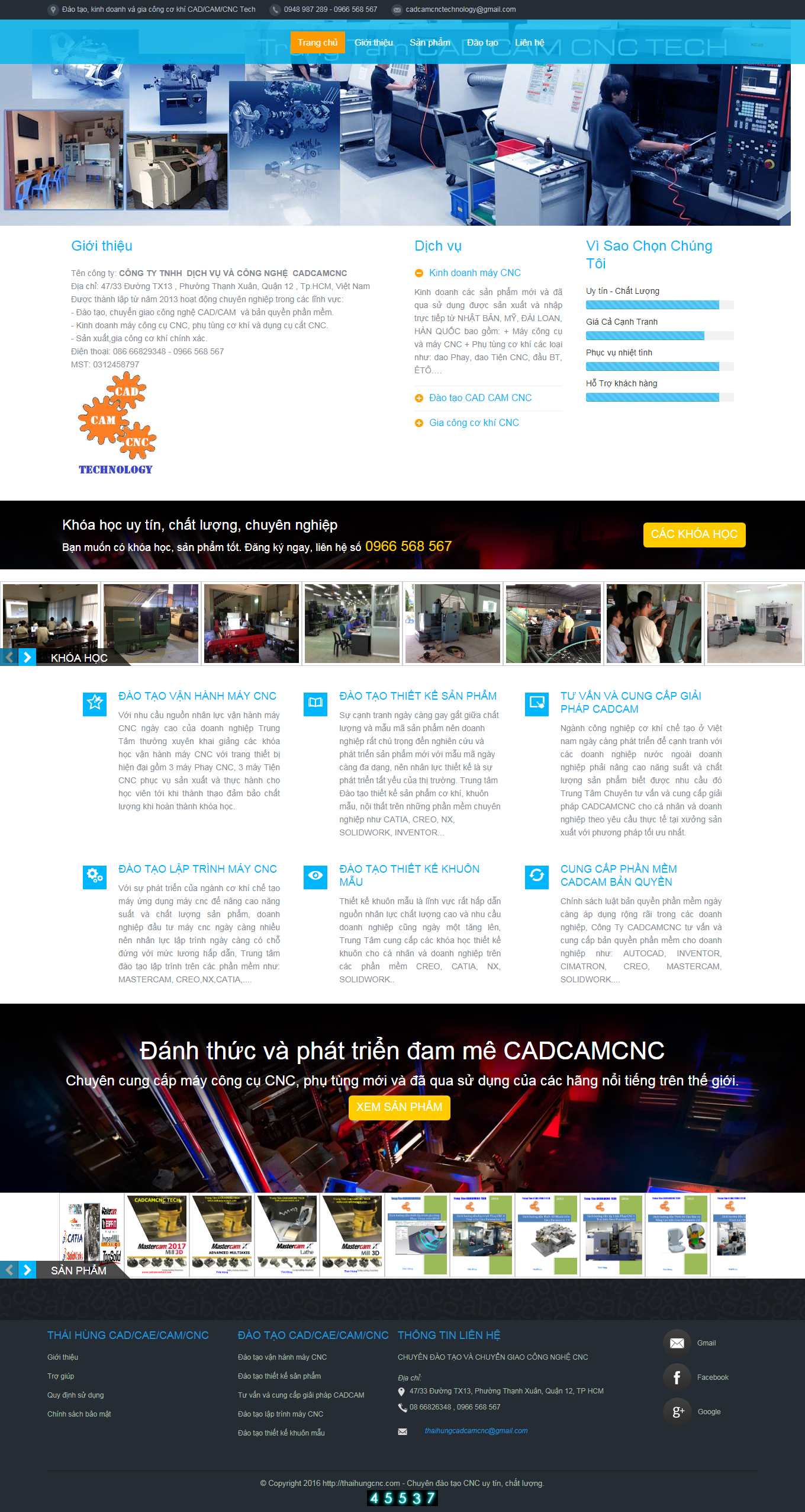 Thiết kế Website Web cực đẹp - cadcamcnctechcom
