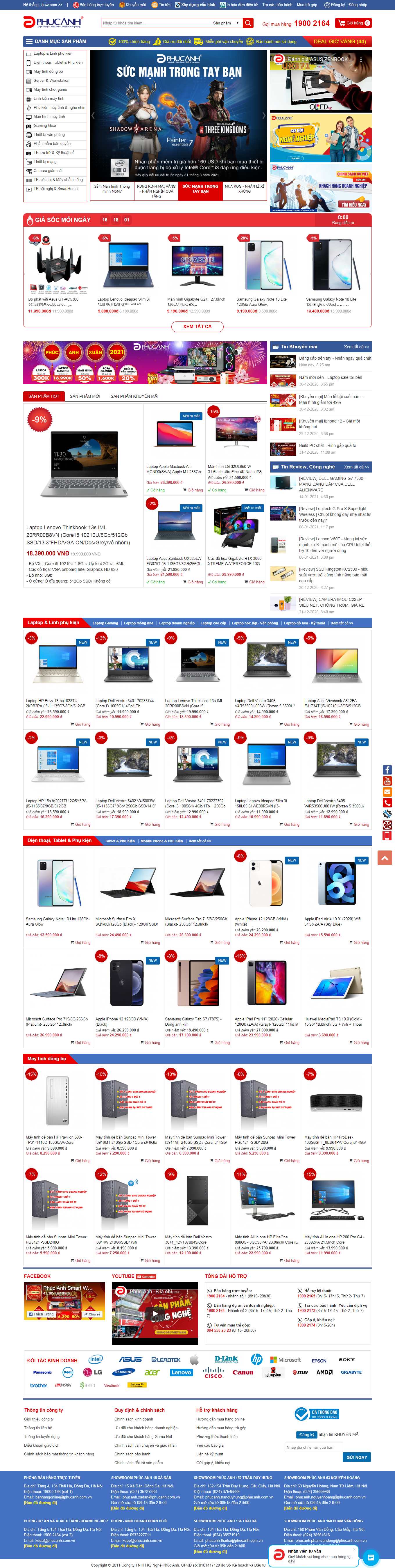 Thiết kế Website Web Máy tính Kỹ thuật số - wwwphucanhvn