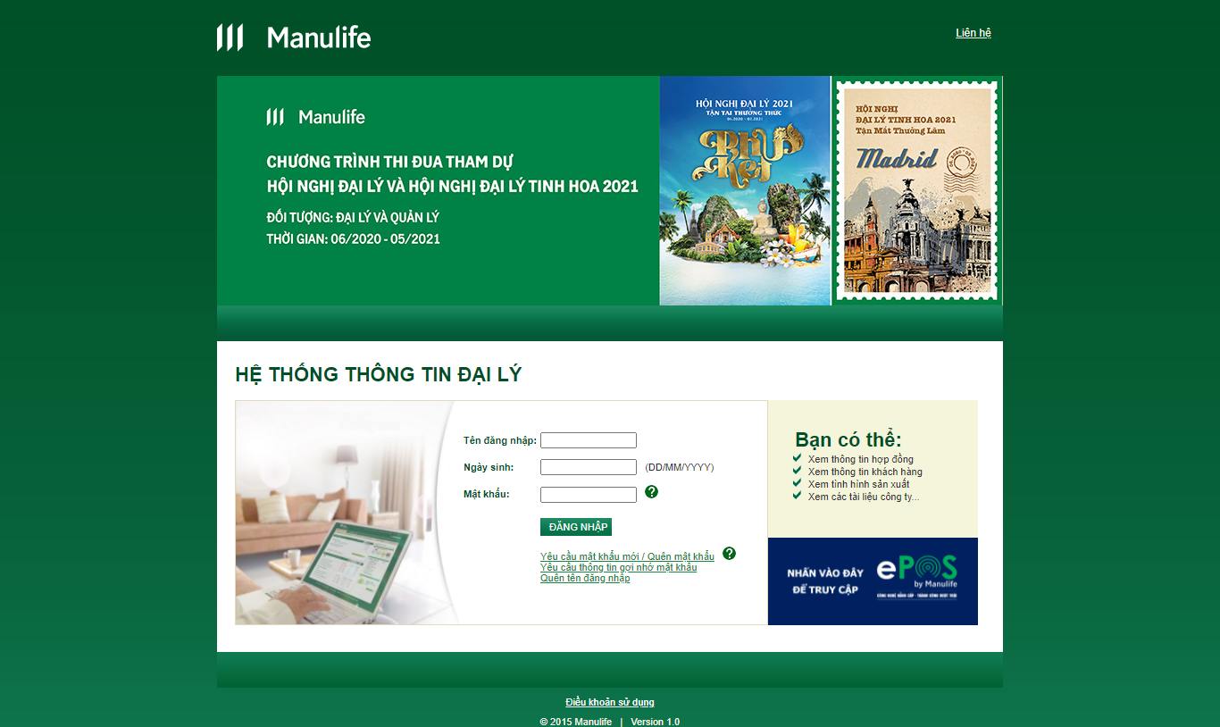 [motosoft] Thiết kế Website Web hệ thống đại lý - dailymanulifecomvn