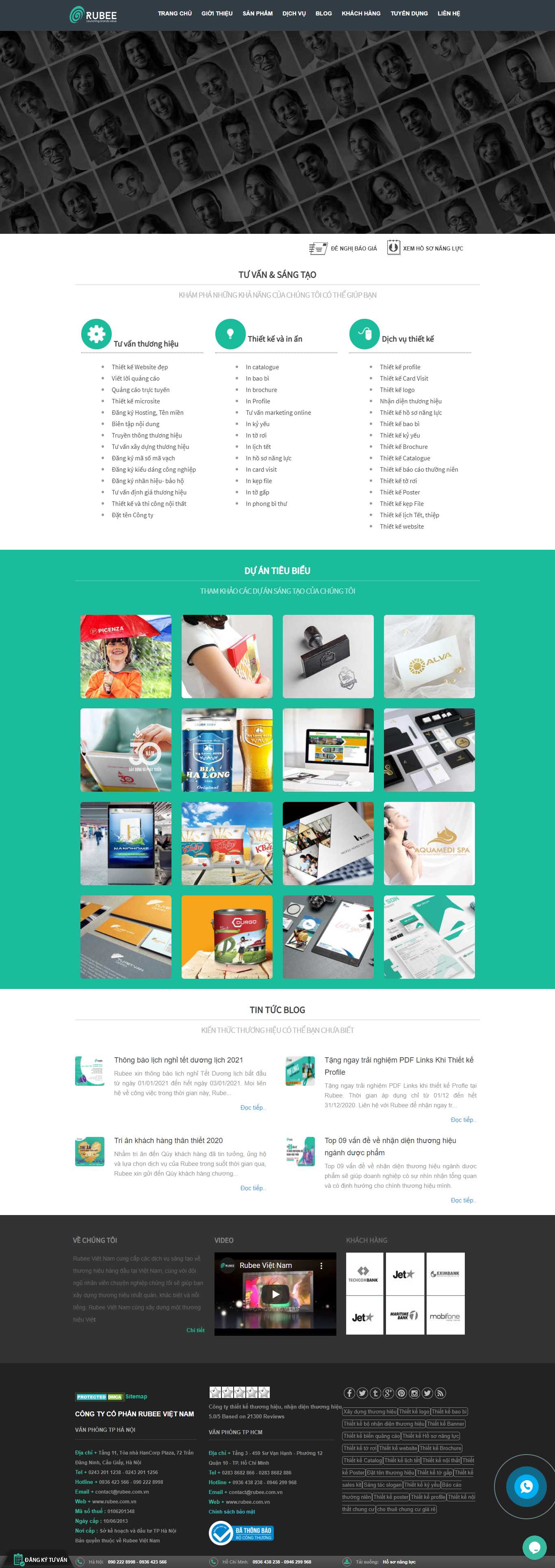 Thiết kế Website Web Profile - rubeecomvn