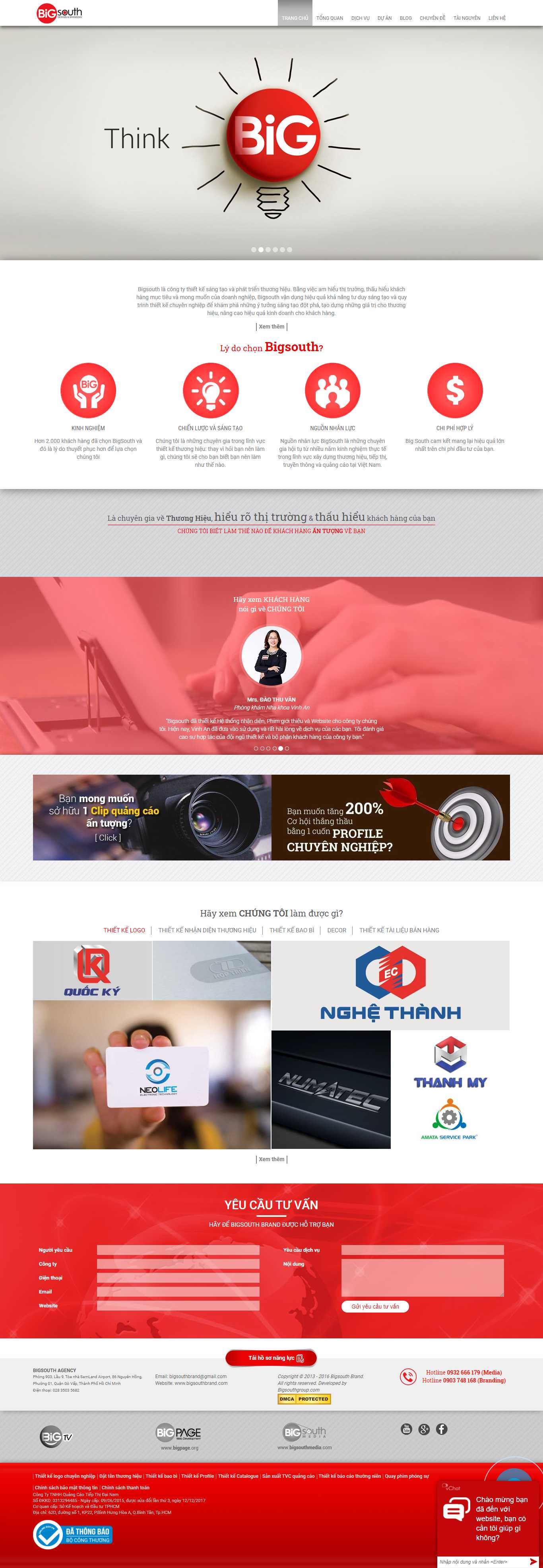 Thiết kế Website Web wordpress giá rẻ - bigsouthbrandcom