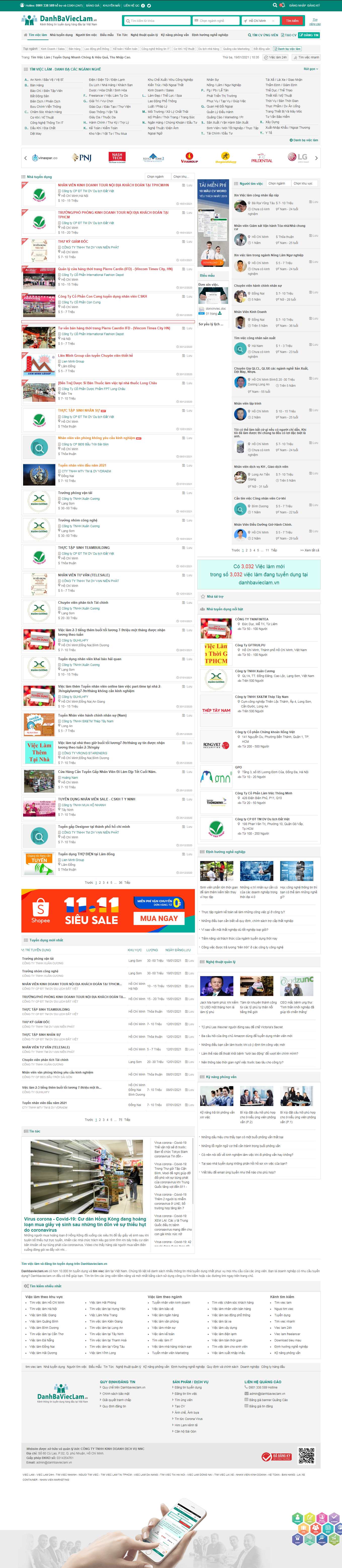 [mywork] Thiết kế Website Web tuyển dụng web việc làm - danhbavieclamvn