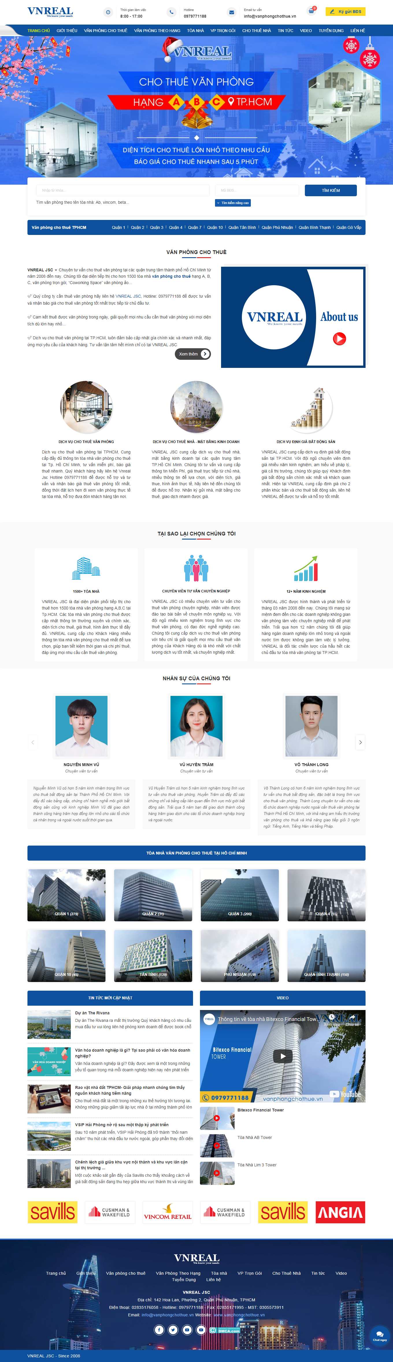 Thiết kế Website Web web bất động sản web nhà đất - vanphongchothuevn