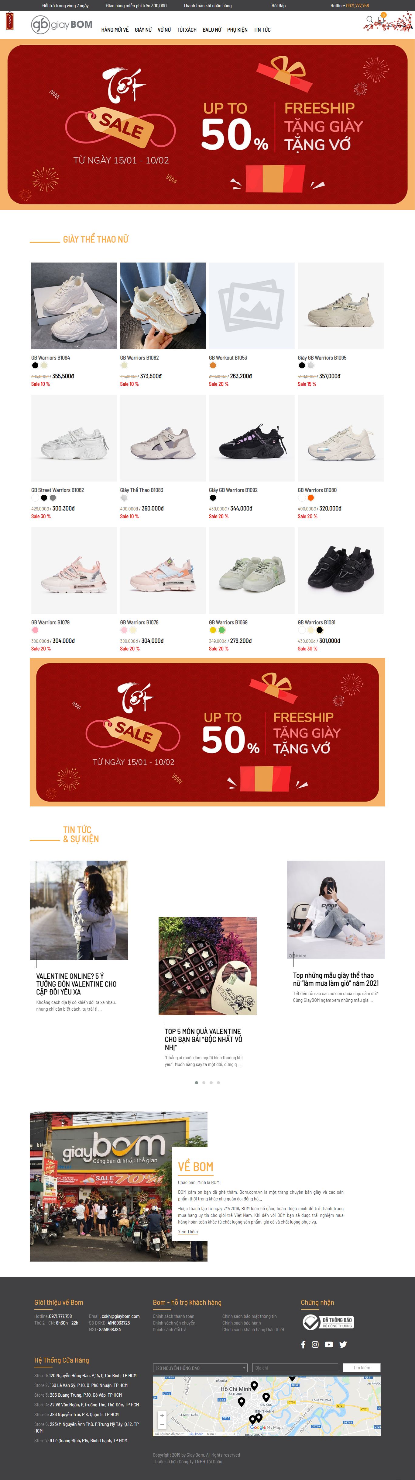 Thiết kế Website Web wordpress webbanhang24h - giaybomcom