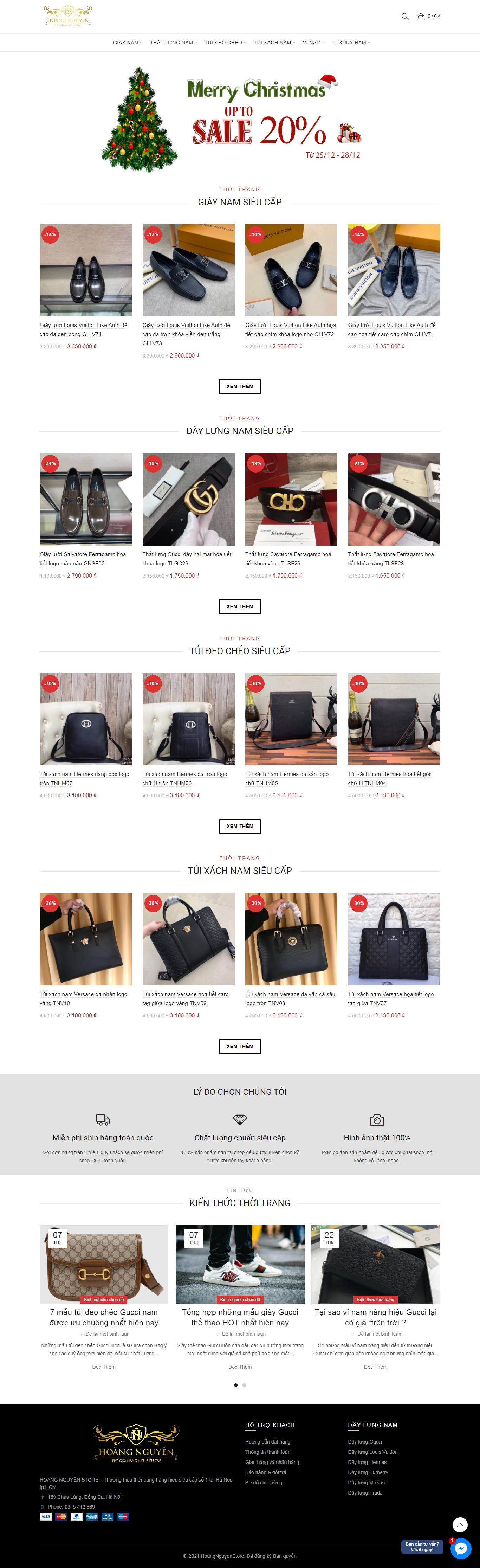 Thiết kế Website Web trọn gói giá rẻ - hoangnguyenstorecom