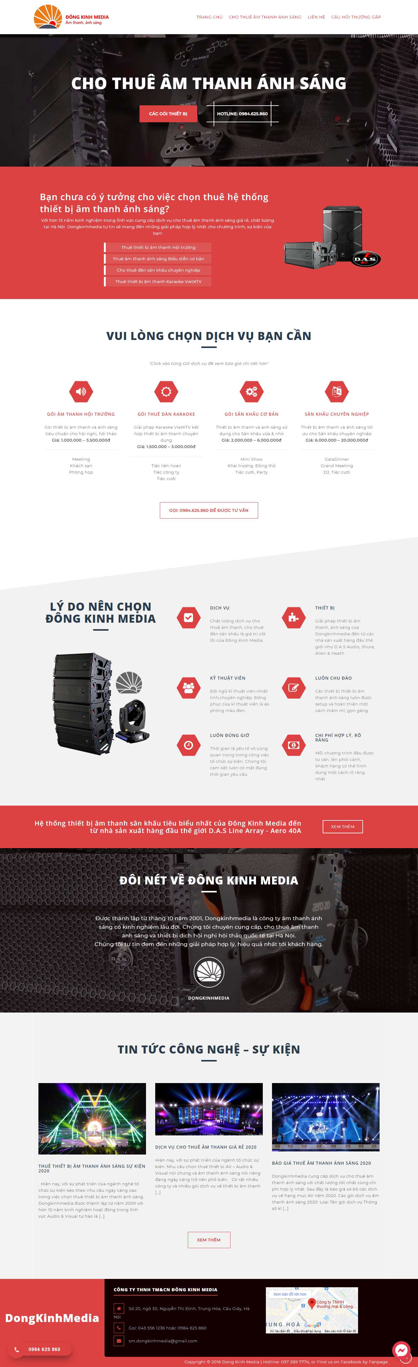 [amthanhanhsangsankhau] Thiết kế Website Web thiết bị âm thanh ánh sáng - amthanhanhsangvietcom