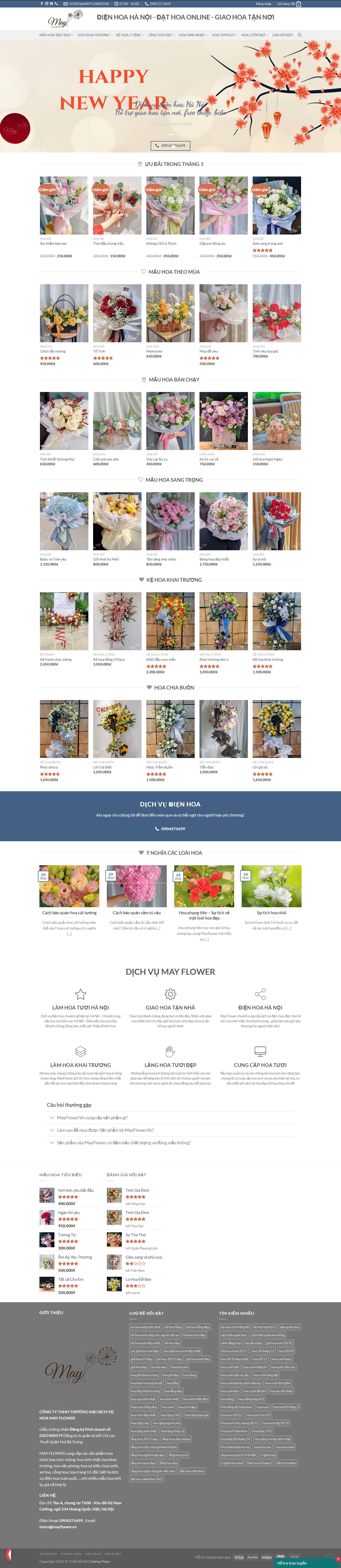 Thiết kế Website Web chuyên nghiệp giá rẻ - mayflowervn