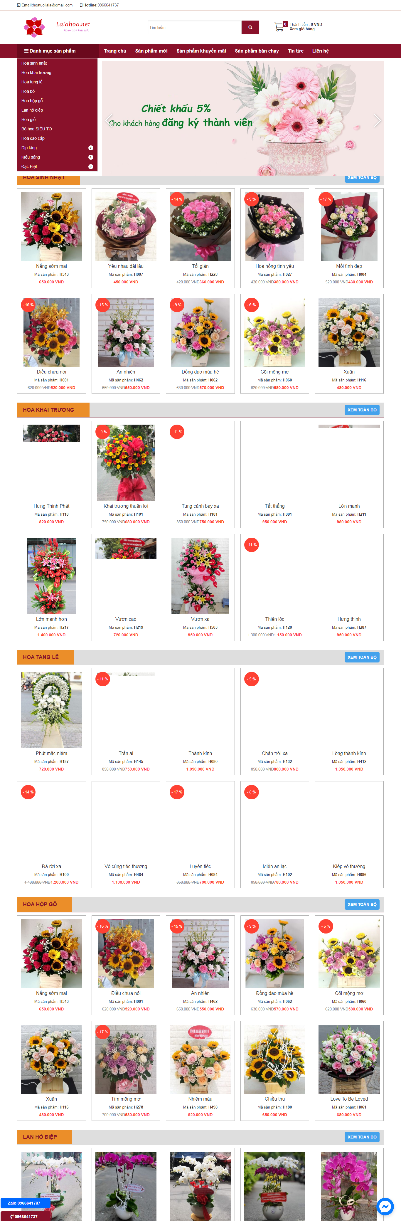 [olug] Thiết kế Website Web giới thiệu sản phẩm - lalahoanet