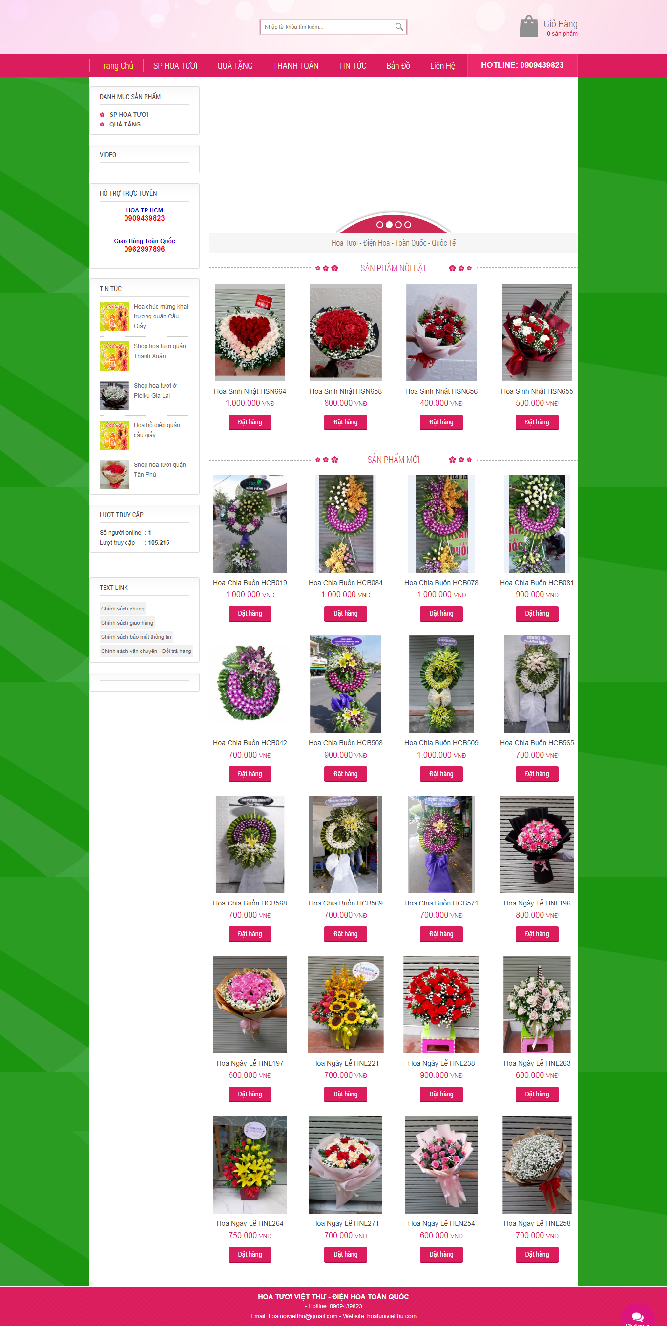 [olug] Thiết kế Website Web giới thiệu sản phẩm - hoatuoivietthucom