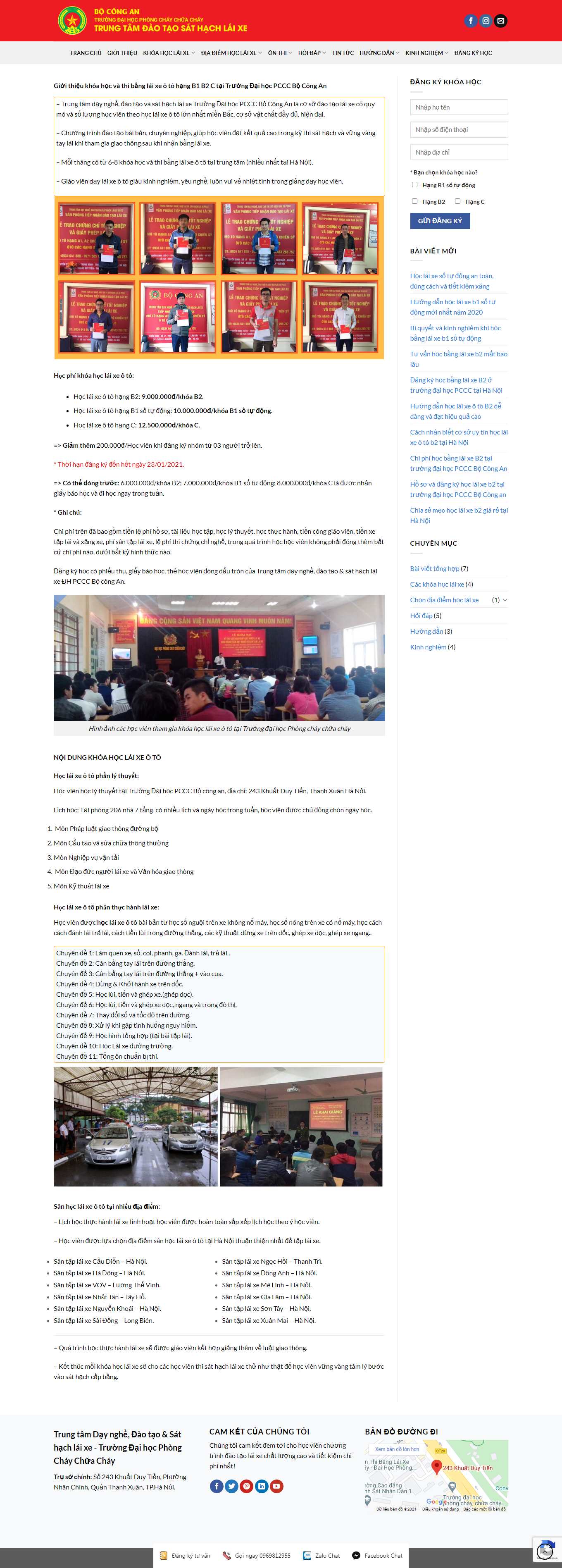 [trungtamdaotaolaixe] Thiết kế Website Web trung tâm đào tạo lái xe - trungtamdaylaixecom