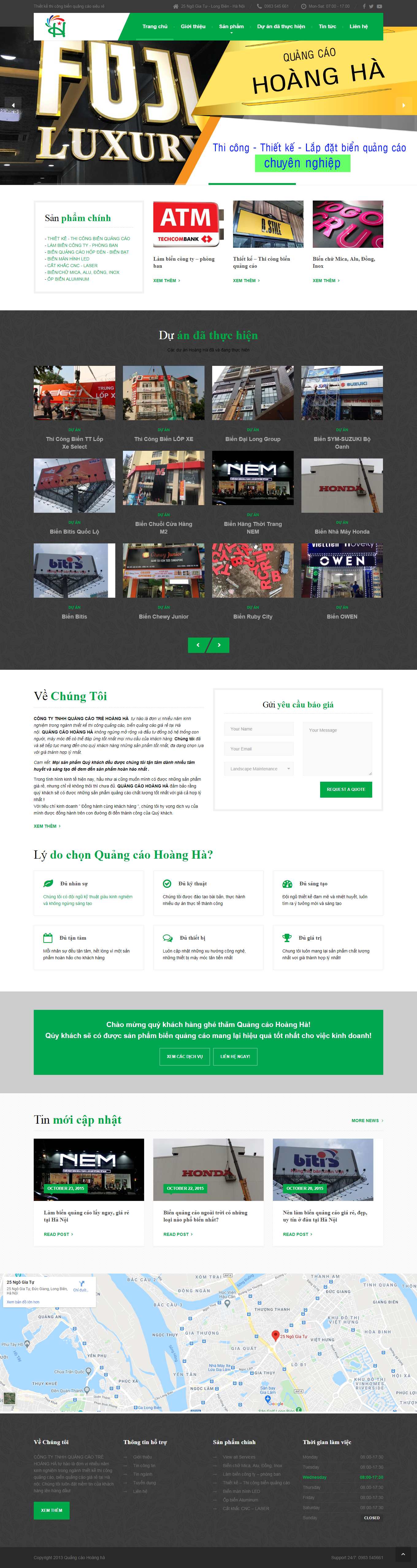 [quangcaonetviethn] Thiết kế Website Web làm biển quảng cáo - quangcaohoanghacomvn