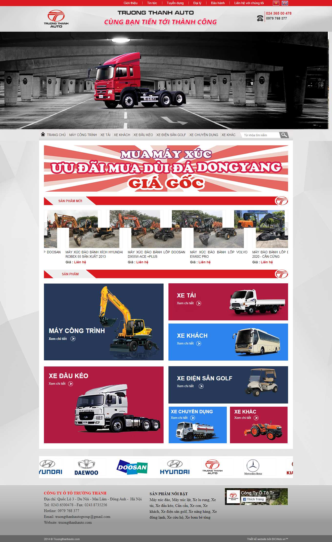 [nagoyavietnam] Thiết kế Website Web máy xúc, cần cẩu, máy công trình - truongthanhautocom