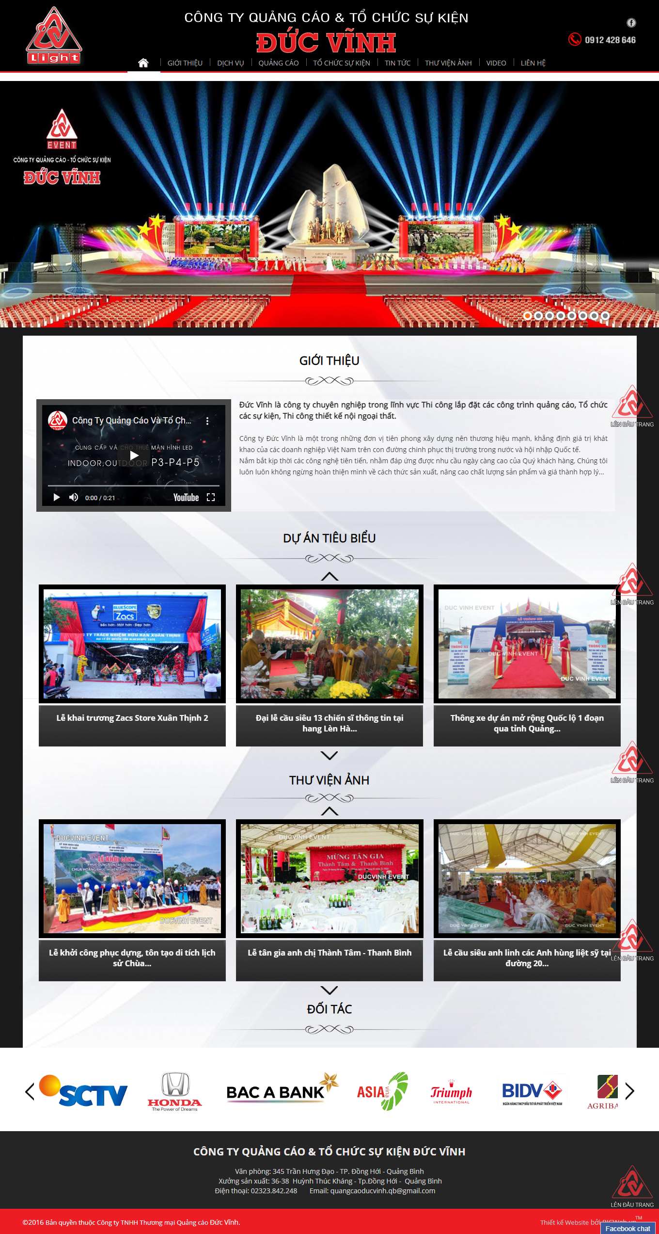 [hoabinhevents] Thiết kế Website Web tổ chức sự kiện, truyền thông - ducvinhqbcomvn