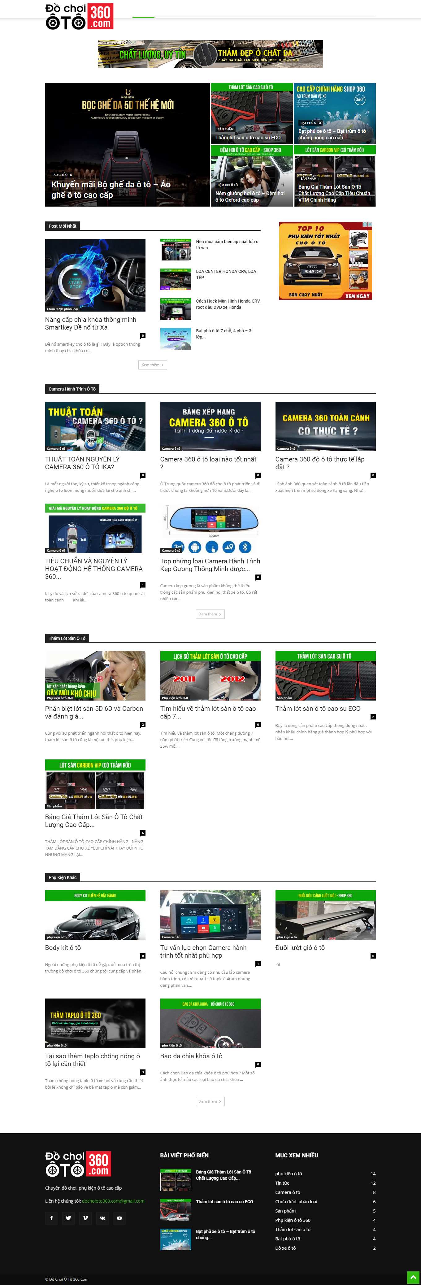 [shopxehoi] Thiết kế Website Web bán đồ chơi ô tô, linh kiện ô tô - dochoioto360com