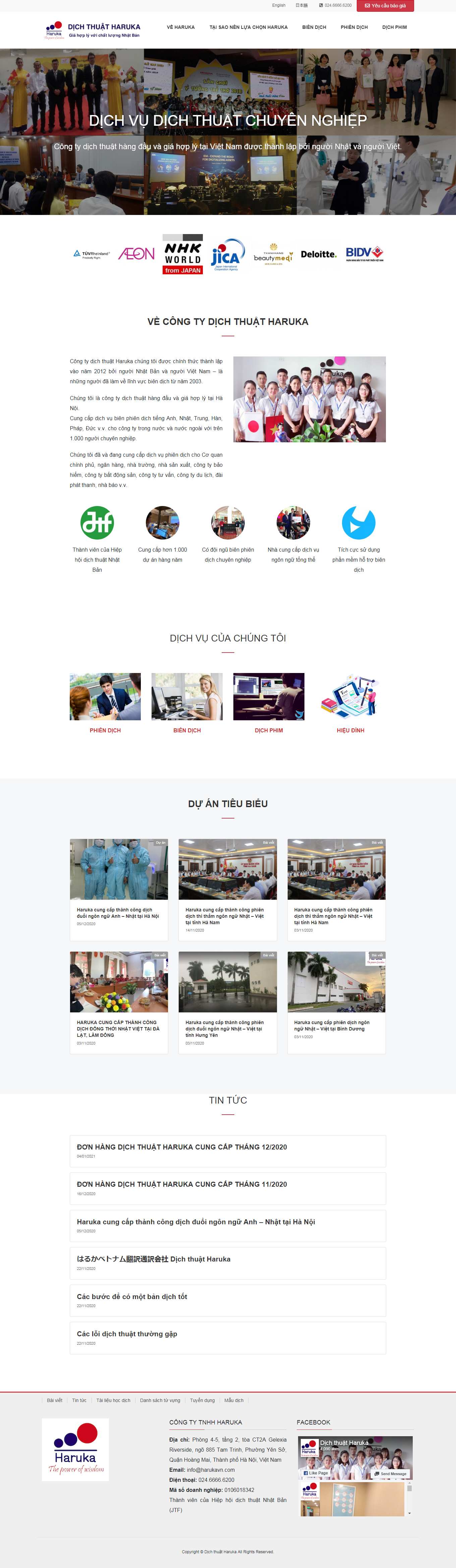 Thiết kế Website Web dịch thuật công chứng - translationprovn