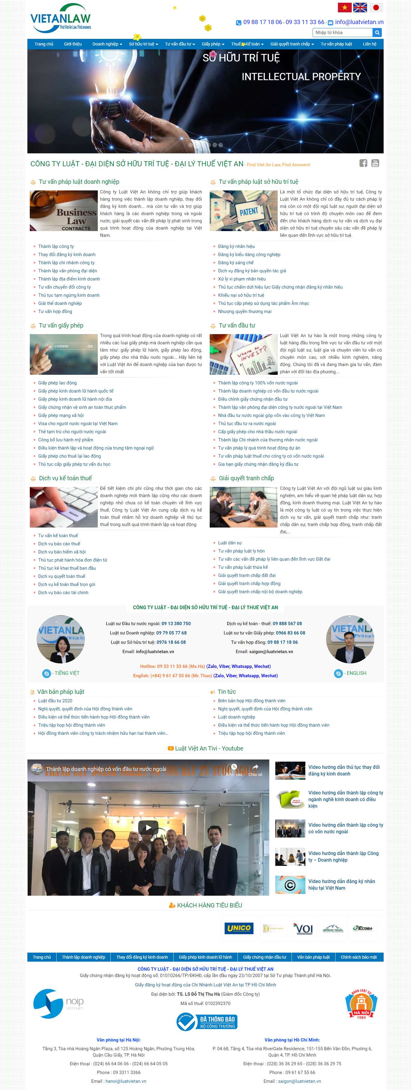 Thiết kế Website web pavietnam - luatvietanvn