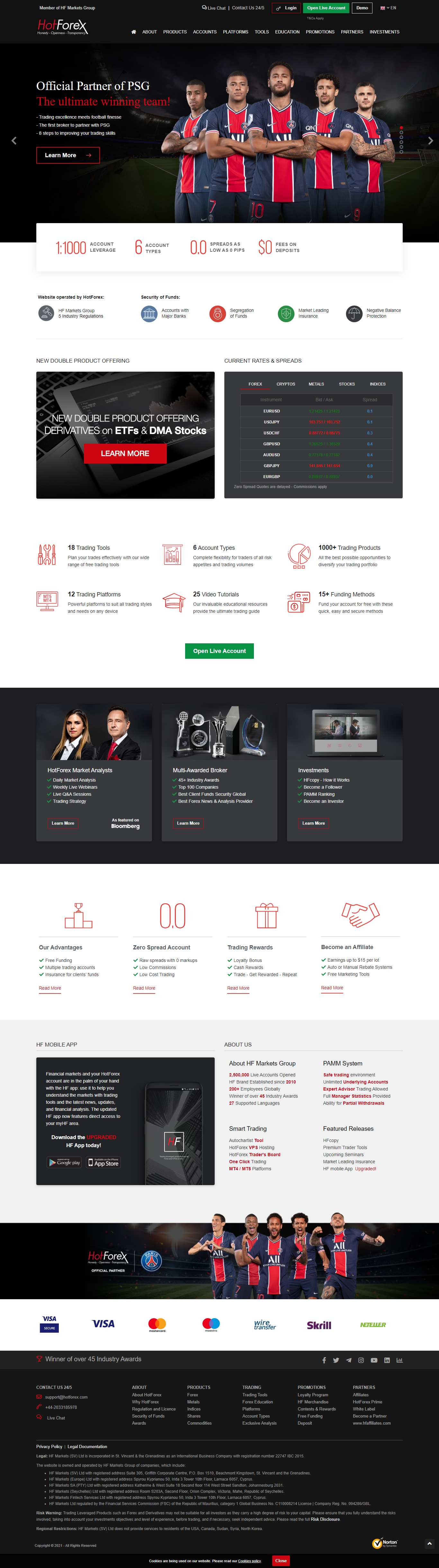 Thiết kế Website Web Chứng khoán Tài chính Forex - wwwhotforexcom