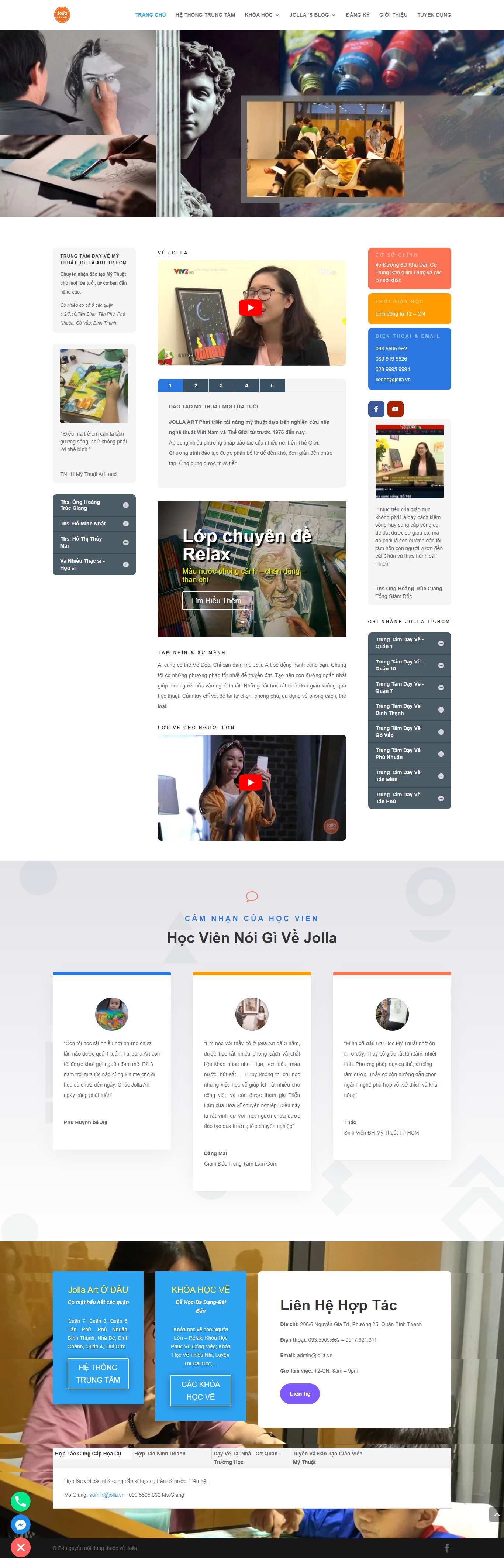 [amia] Thiết kế Website Web Nghệ thuật Mỹ thuật - jollavn