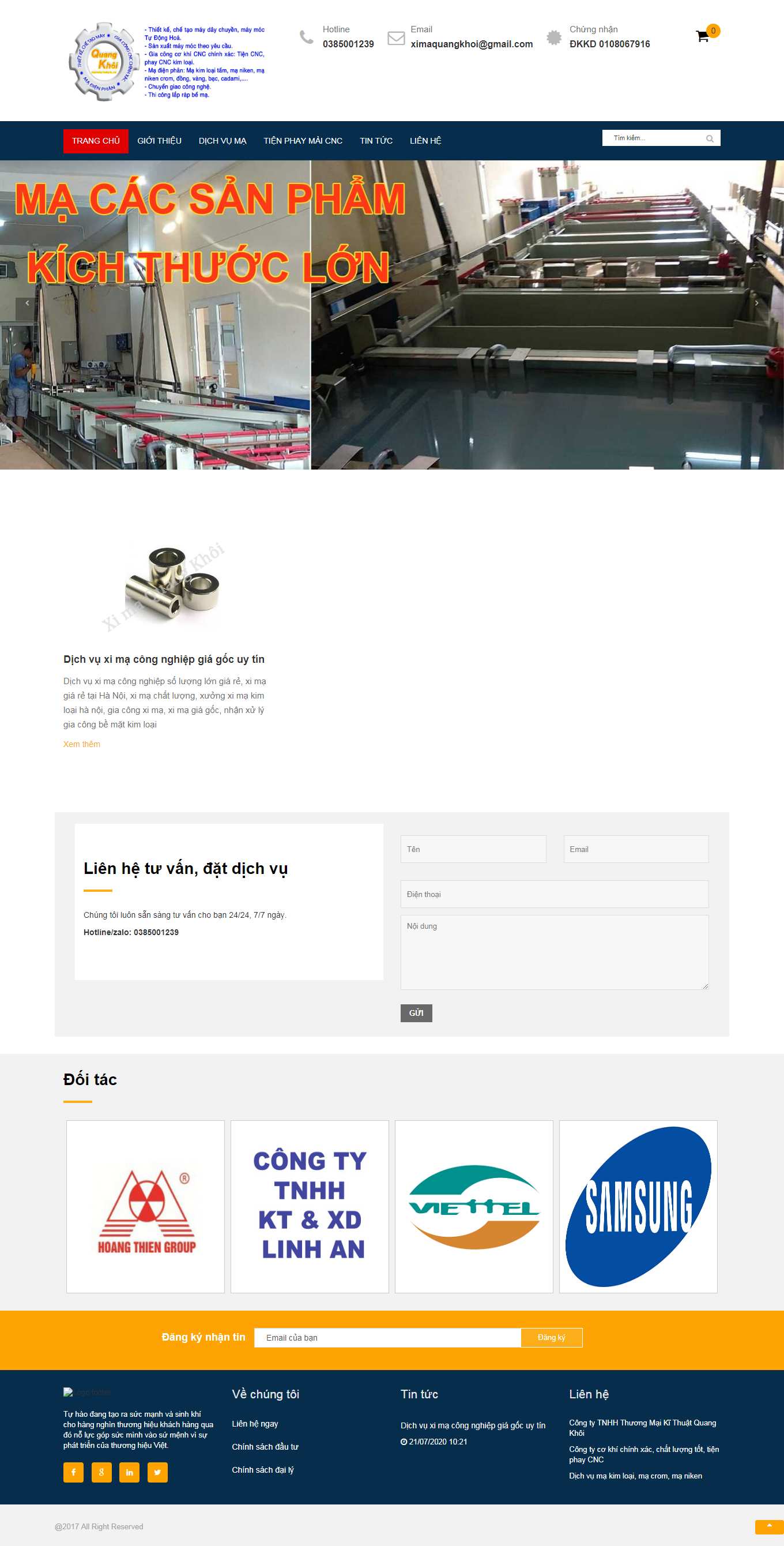 [giacongcokhihaiphong] Thiết kế Website Web xưởng cơ khí - makimloaitotcom