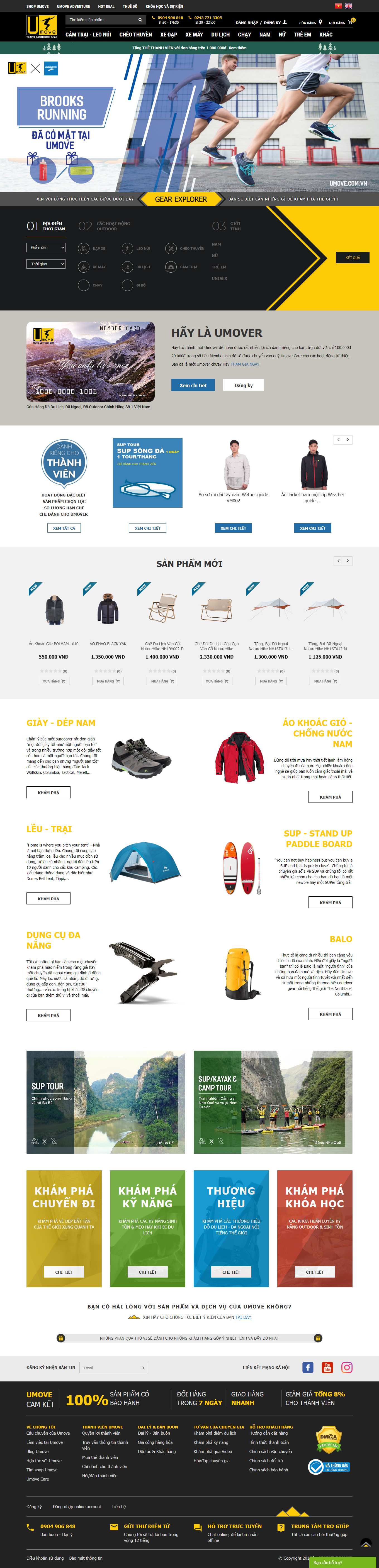 [phuotbuistore] Thiết kế Website Web bán đồ phượt, vật dụng du lịch bụi - umovecomvn