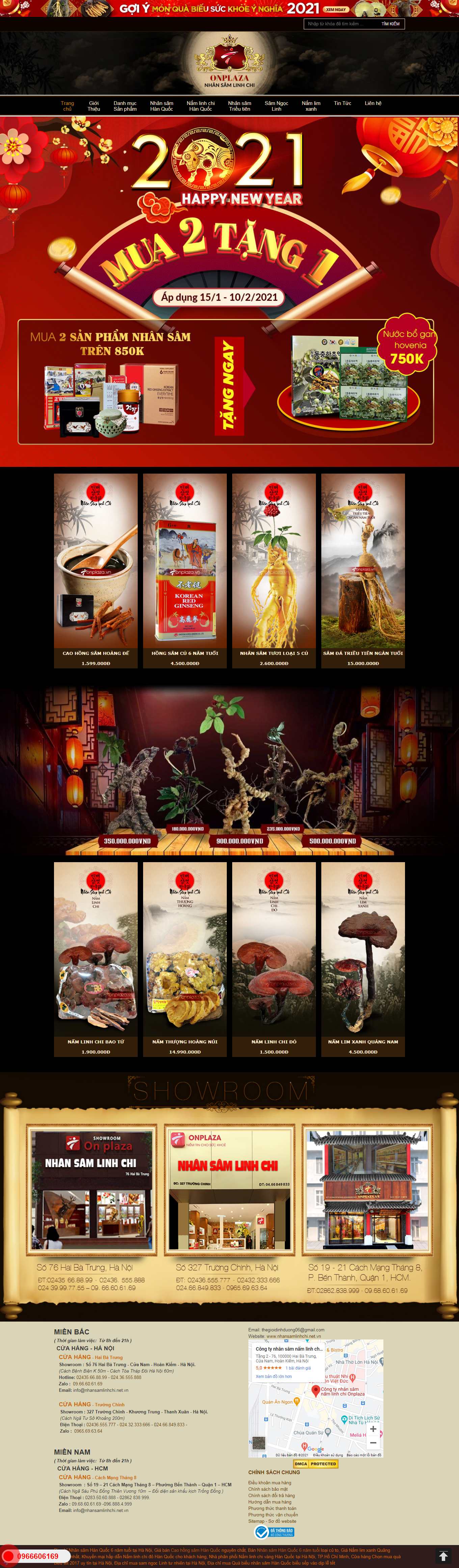 [ikute] Thiết kế Website Web bán nhân sâm linh chi - nhansamlinhchinetvn