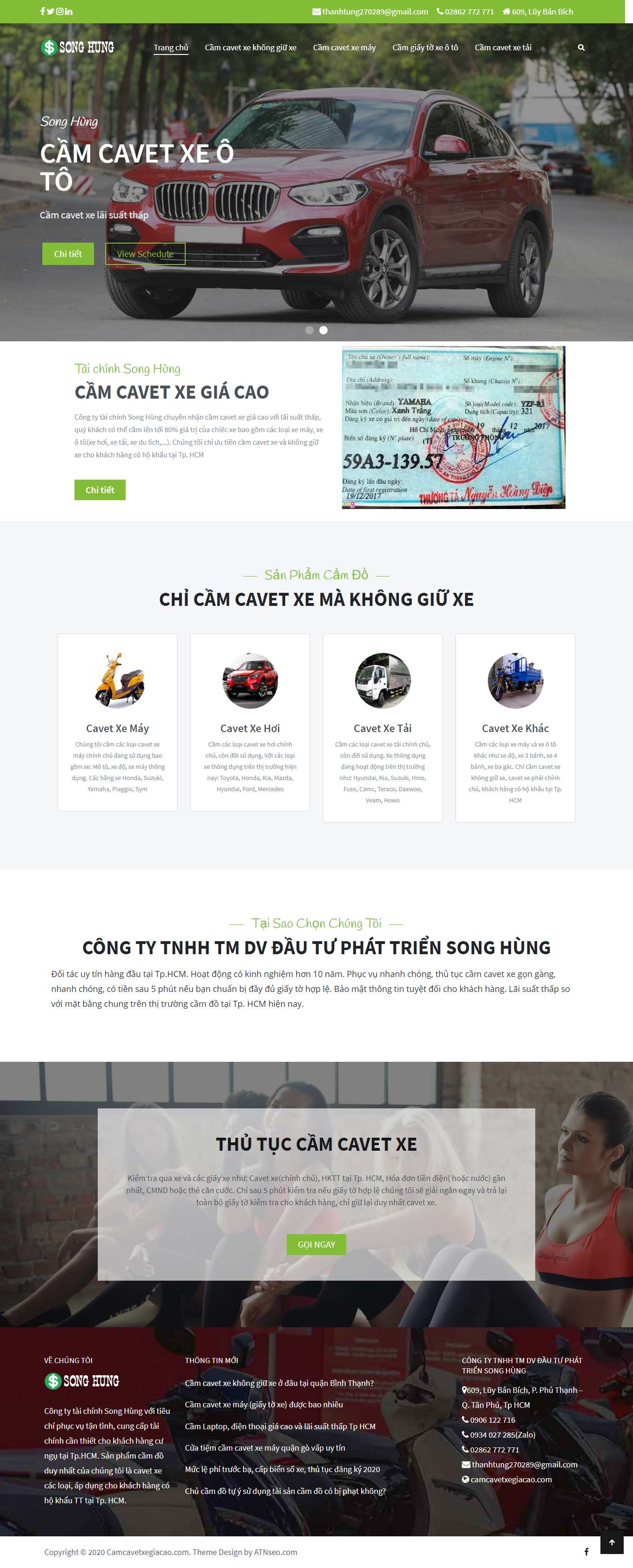 [dichvucamdoletruc] Thiết kế Website Web cầm đồ uy tín - camcavetxegiacaocom