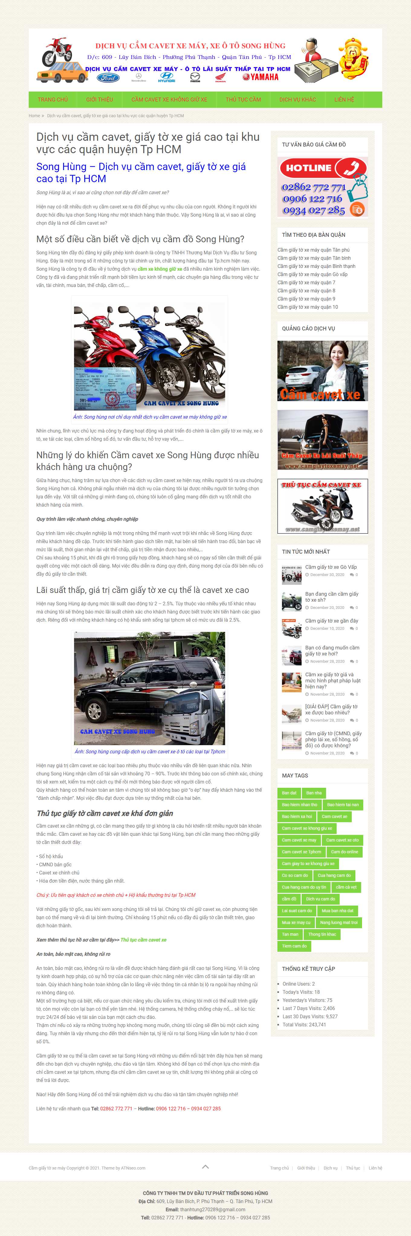 [dichvucamdoletruc] Thiết kế Website Web cầm đồ uy tín - camgiaytoxemaynet