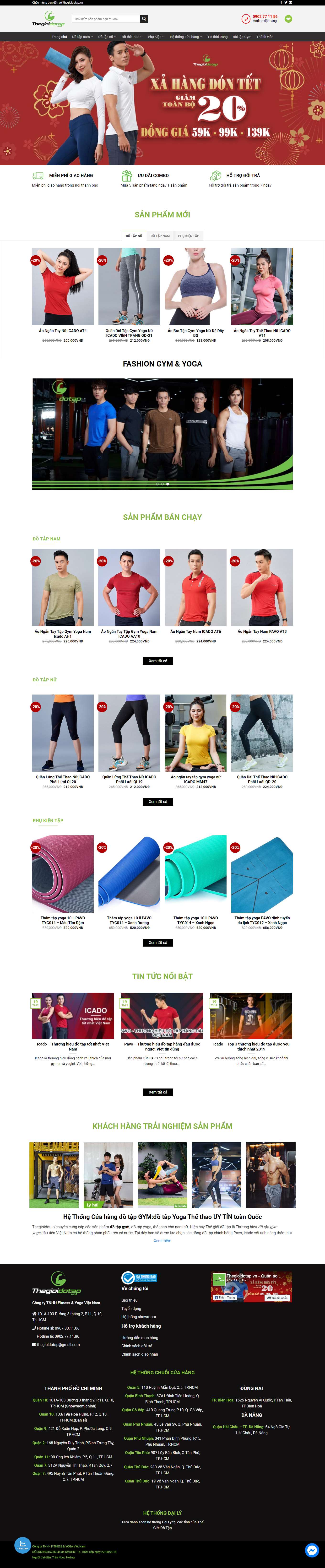 [zocker] Thiết kế Website Web dụng cụ thể thao - thegioidotapvn