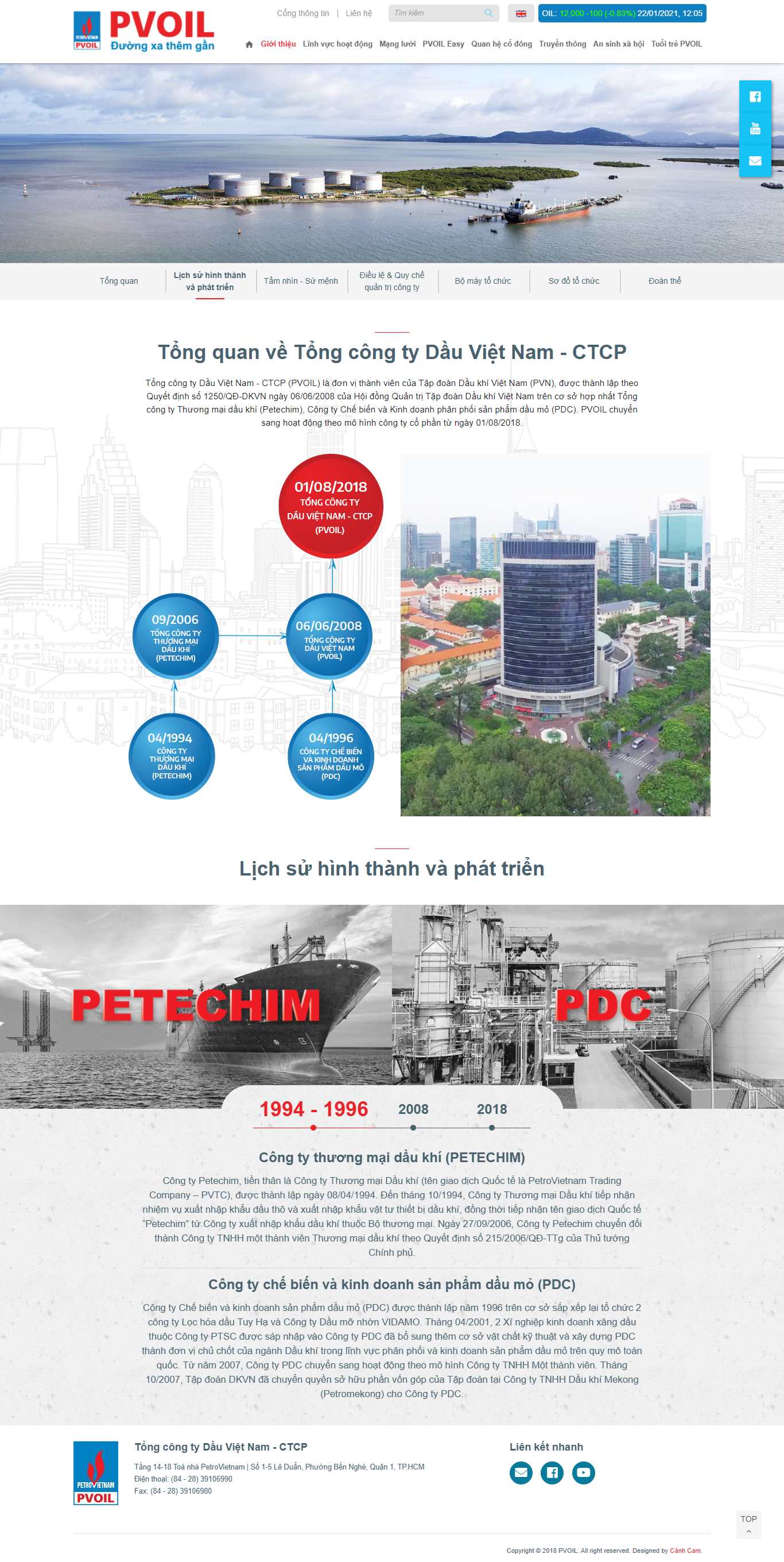 [tiendatsteel] Thiết kế Website Web tập đoàn tổng công ty - wwwpvoilcomvn