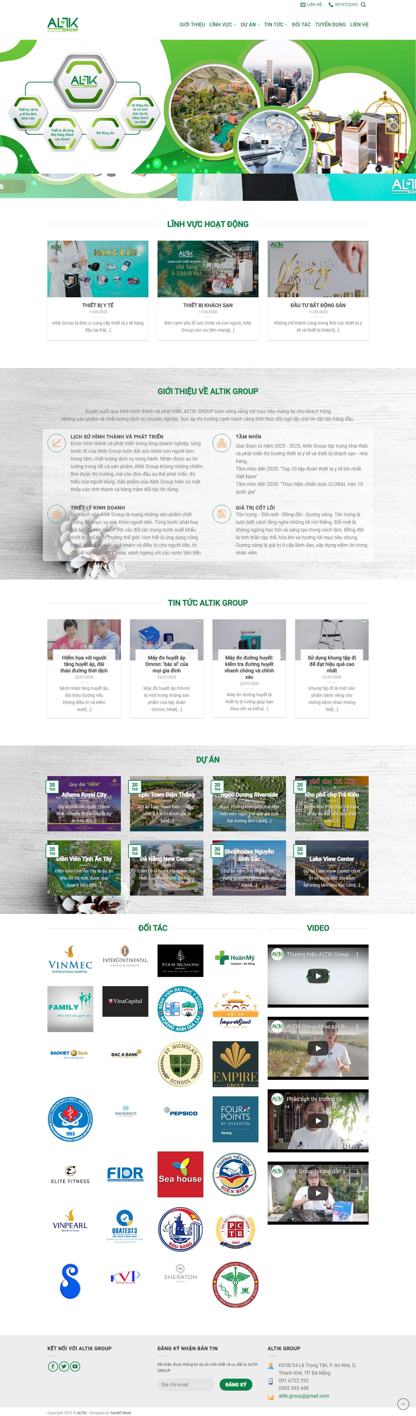 Thiết kế Website Web bán bảo hiểm - altikgroupcom