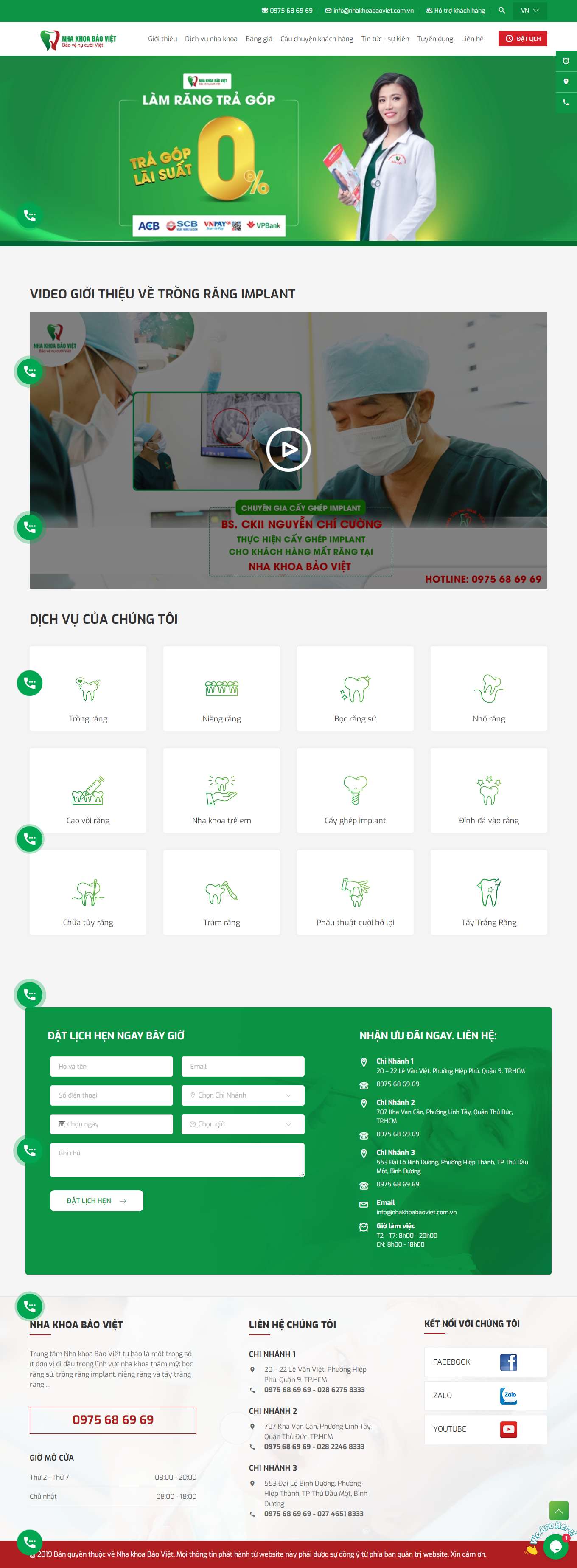 [nhakhoaparis] Thiết kế Website Web phòng khám nha khoa - nhakhoabaovietcomvn