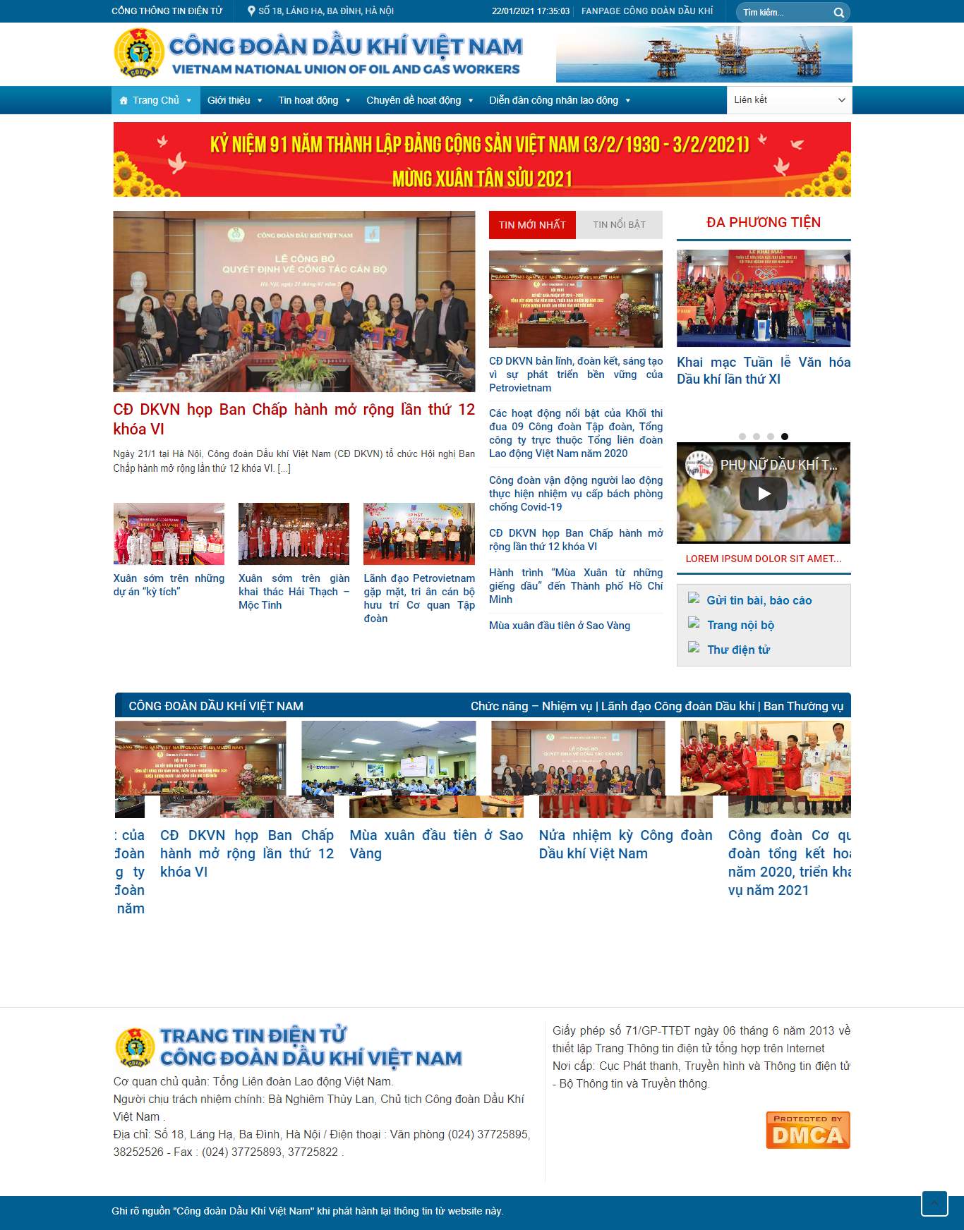 [tiendatsteel] Thiết kế Website Web tập đoàn tổng công ty - congdoandaukhivn