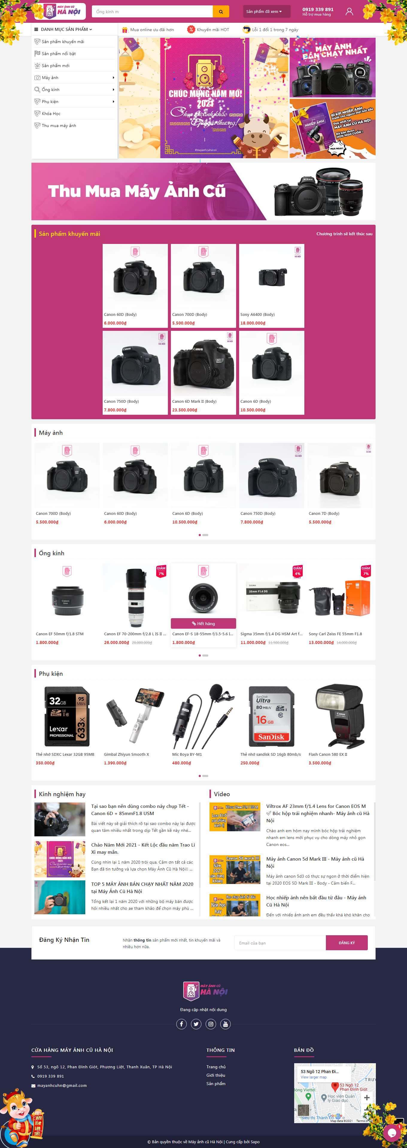 [binhminhdigital] Thiết kế Website Web bán máy ảnh - mayanhcuhanoicom