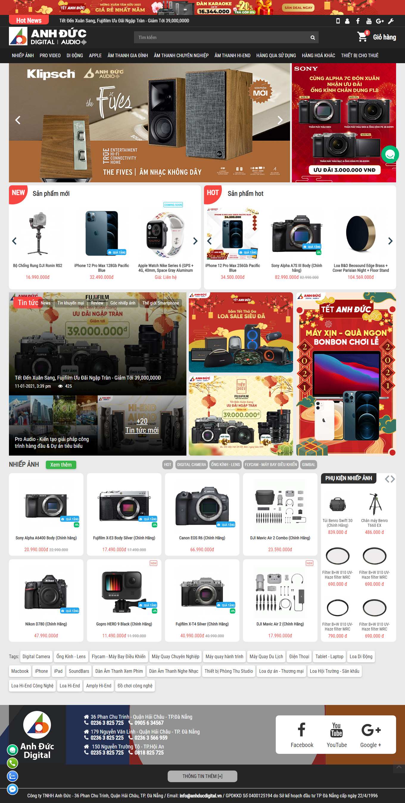 [binhminhdigital] Thiết kế Website Web bán máy ảnh - anhducdigitalvn