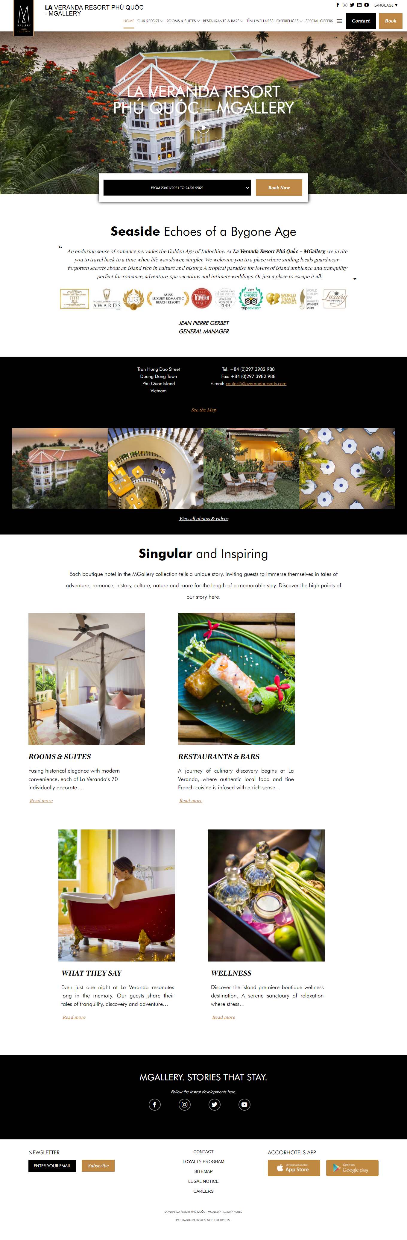 [angsanahotram] Thiết kế Website Web biệt thự, nghỉ dưỡng - laverandaresortscom