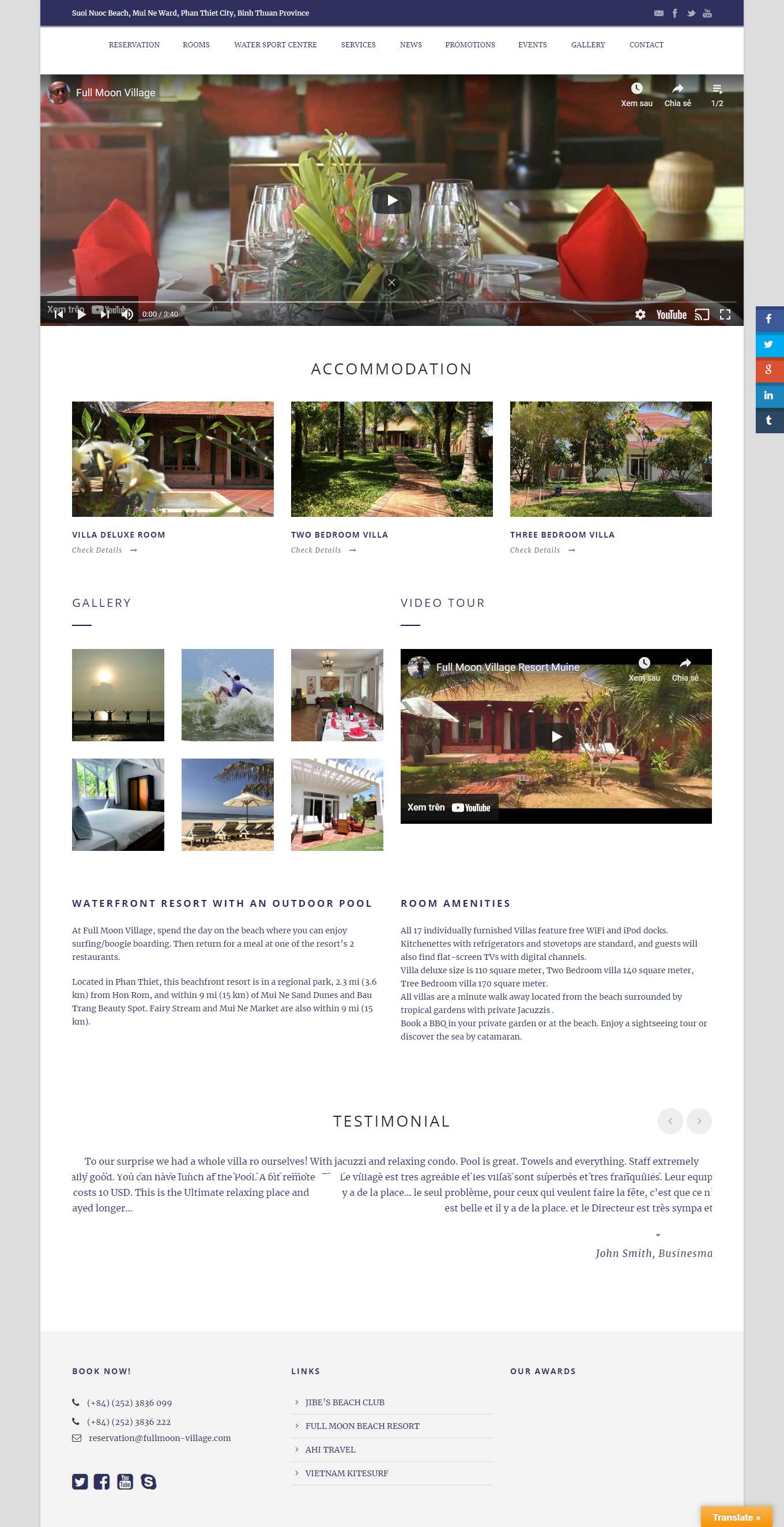 [angsanahotram] Thiết kế Website Web biệt thự, nghỉ dưỡng - wwwfullmoon-villagecom