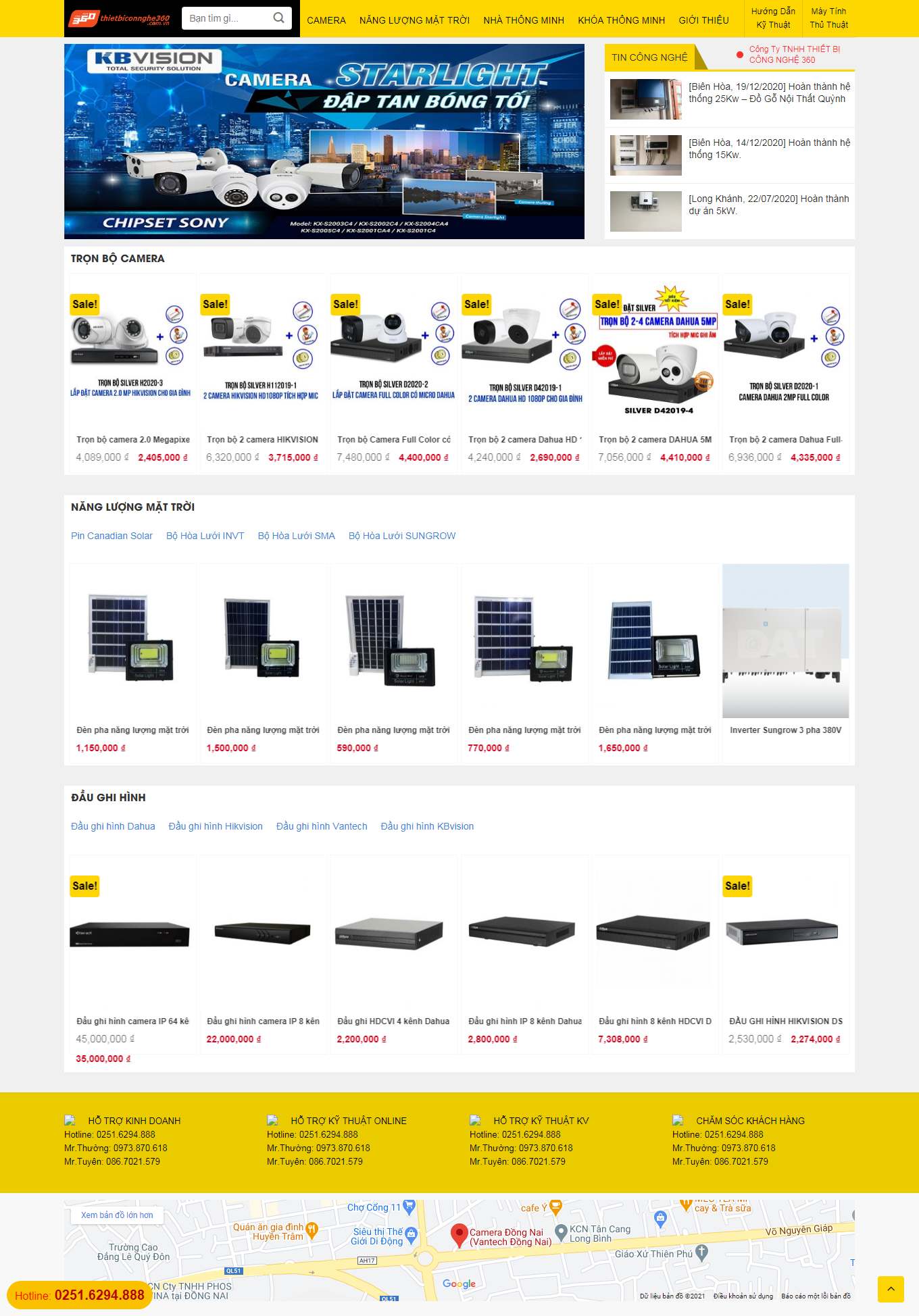 [daithanhgroup] Thiết kế Website Web bán máy năng lượng mặt trời - thietbicongnghe360comvn