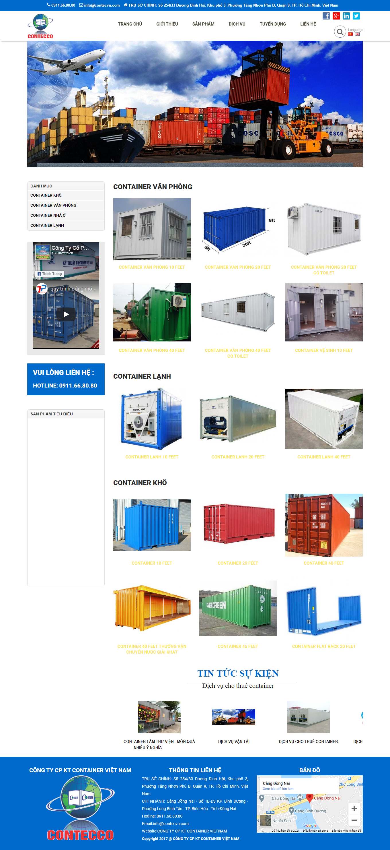 [containervanphong12h] Thiết kế Website Web mua bán container - contecvncom