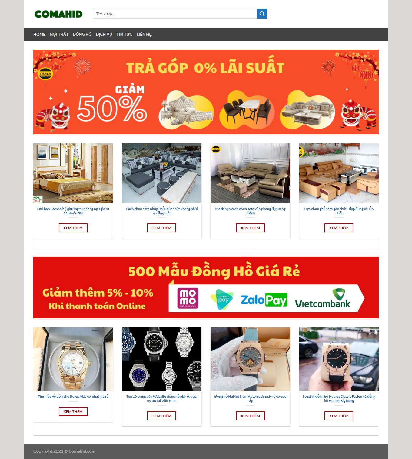 [sofagalaxy] Thiết kế Website Web sofa nhập khẩu - comahidcom