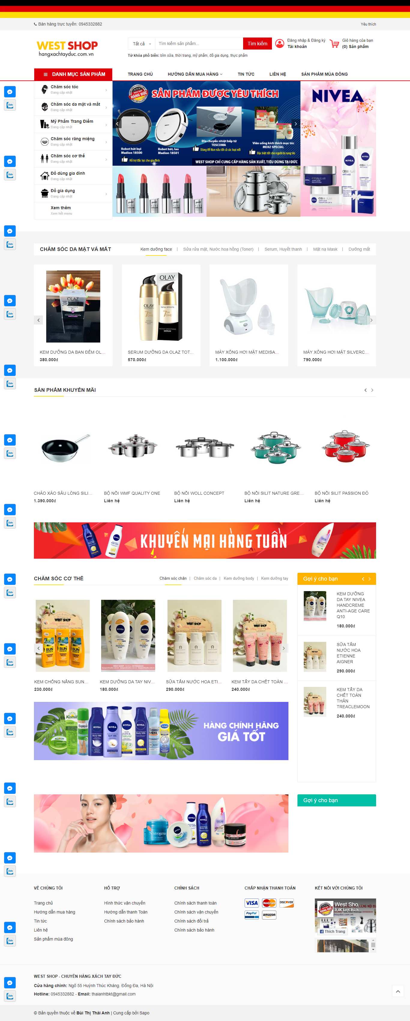 [qing68] Thiết kế Website Web bán đồ xách tay, hàng order - hangxachtayduccomvn