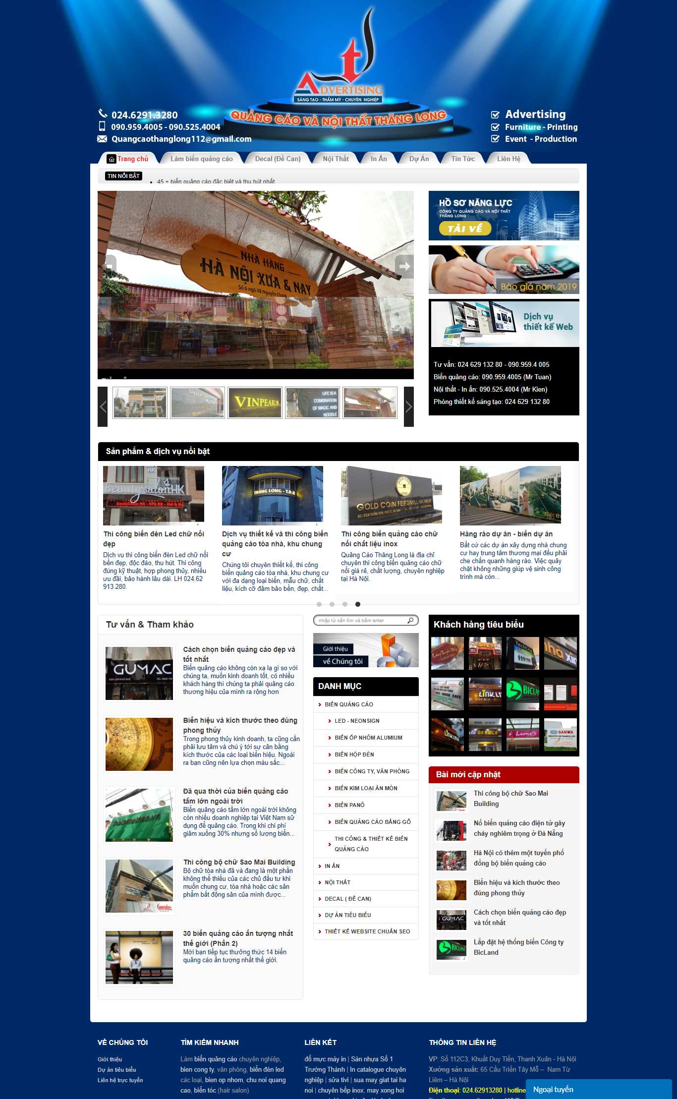 [quangcaonghiepphat] Thiết kế Website Web biển quảng cáo giá rẻ - quangcaothanglongvn