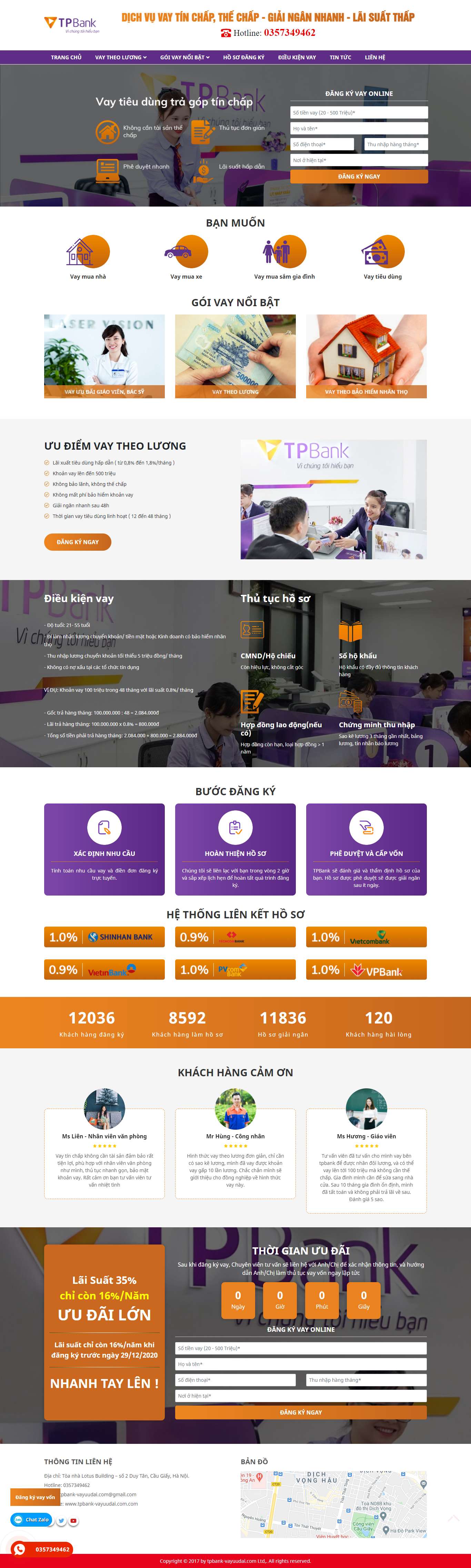 [vaytien] Thiết kế Website Web vay vốn tín dụng ngân hàng - tpbank-vayuudaicom