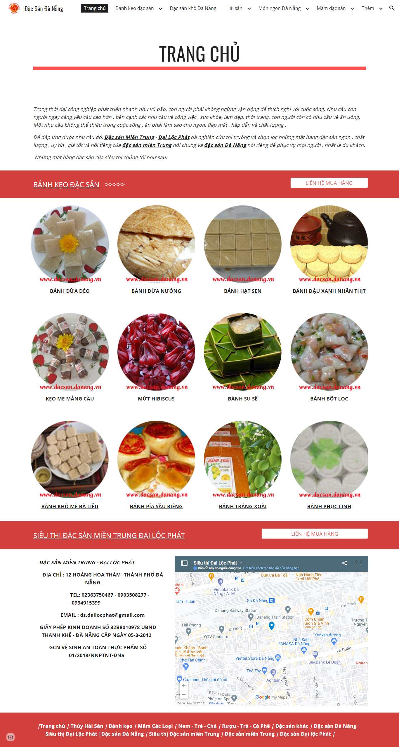 [dacsan3mien] Thiết kế Website Web bán bánh cáy - wwwdacsandanangvn
