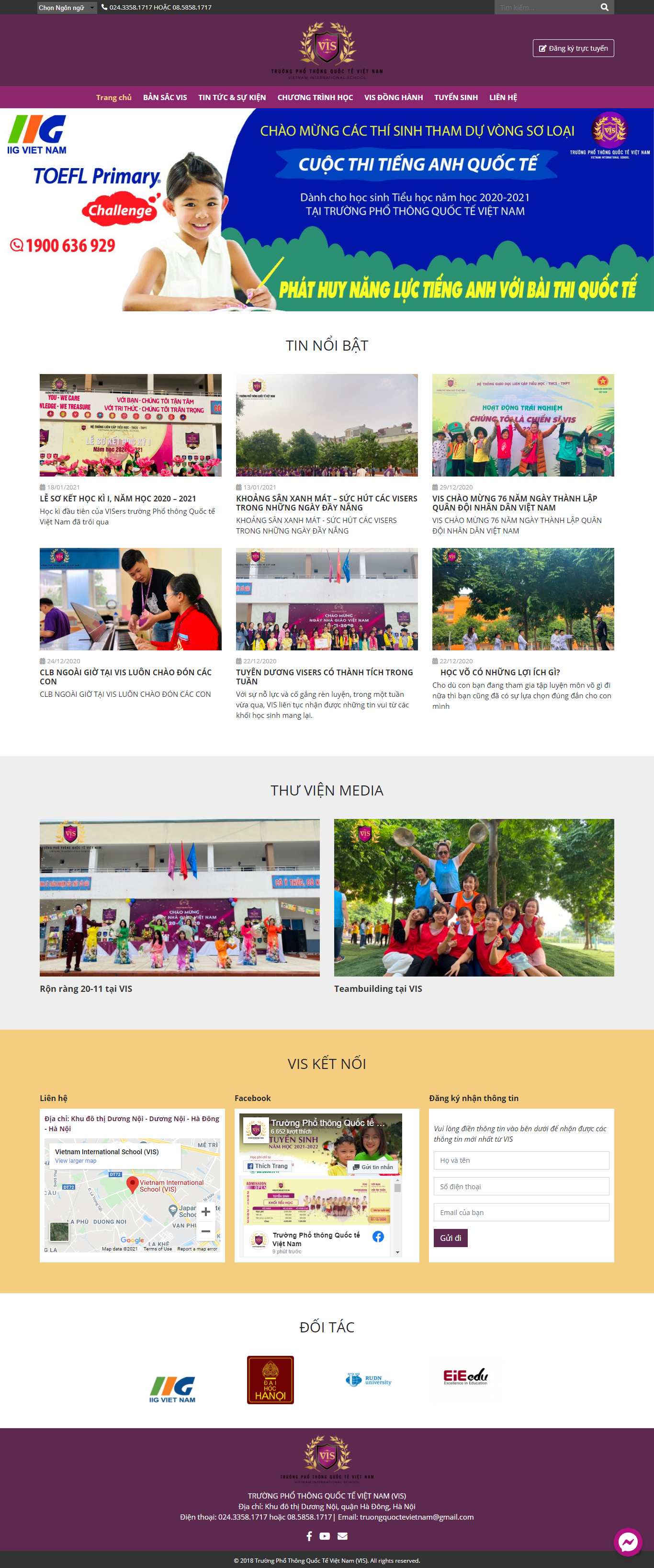 [thptnguyentrai-badinh] Thiết kế Website Web trung học phổ thông - viseduvn