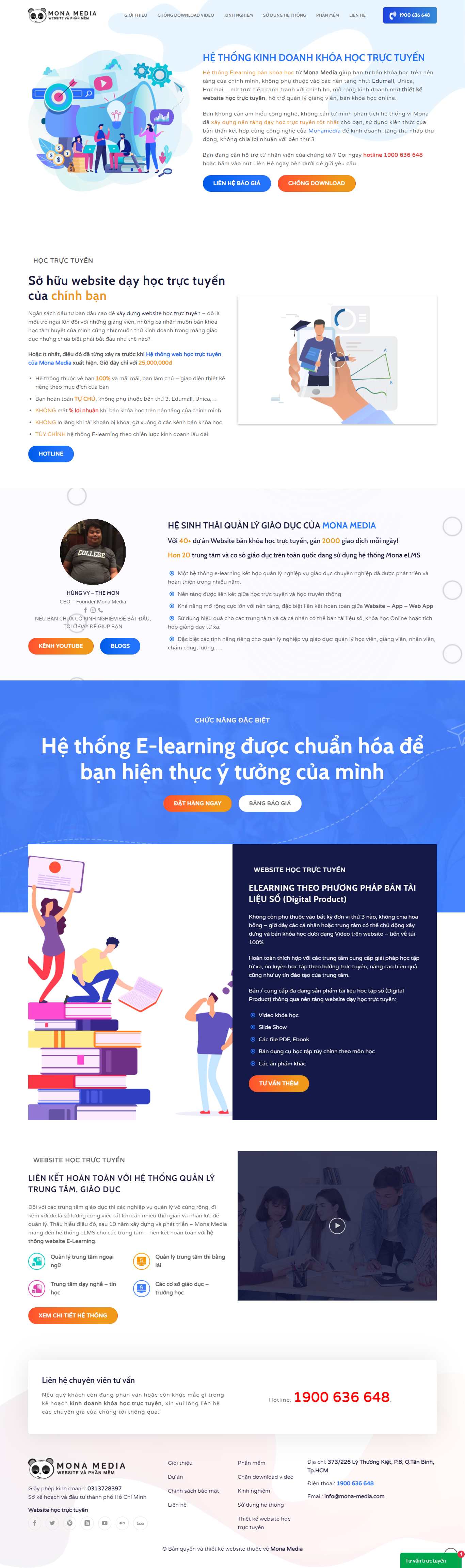 [york] Thiết kế Website Web bán khoá học online - websitehoctructuyencom