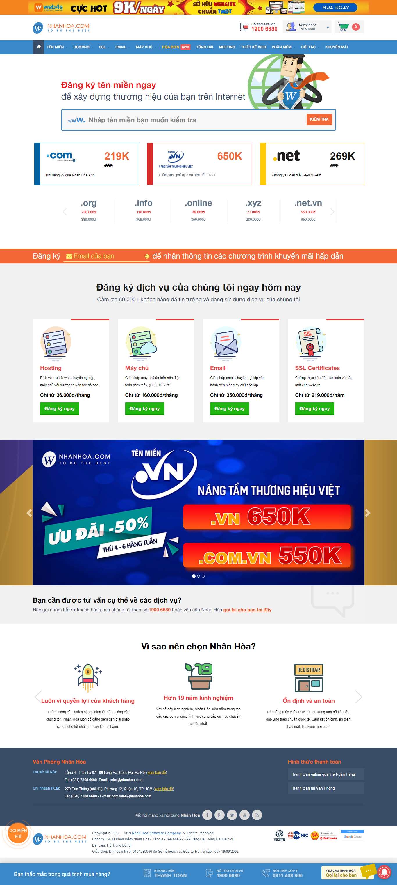 Thiết kế Website web Thái Hà - nhanhoacom