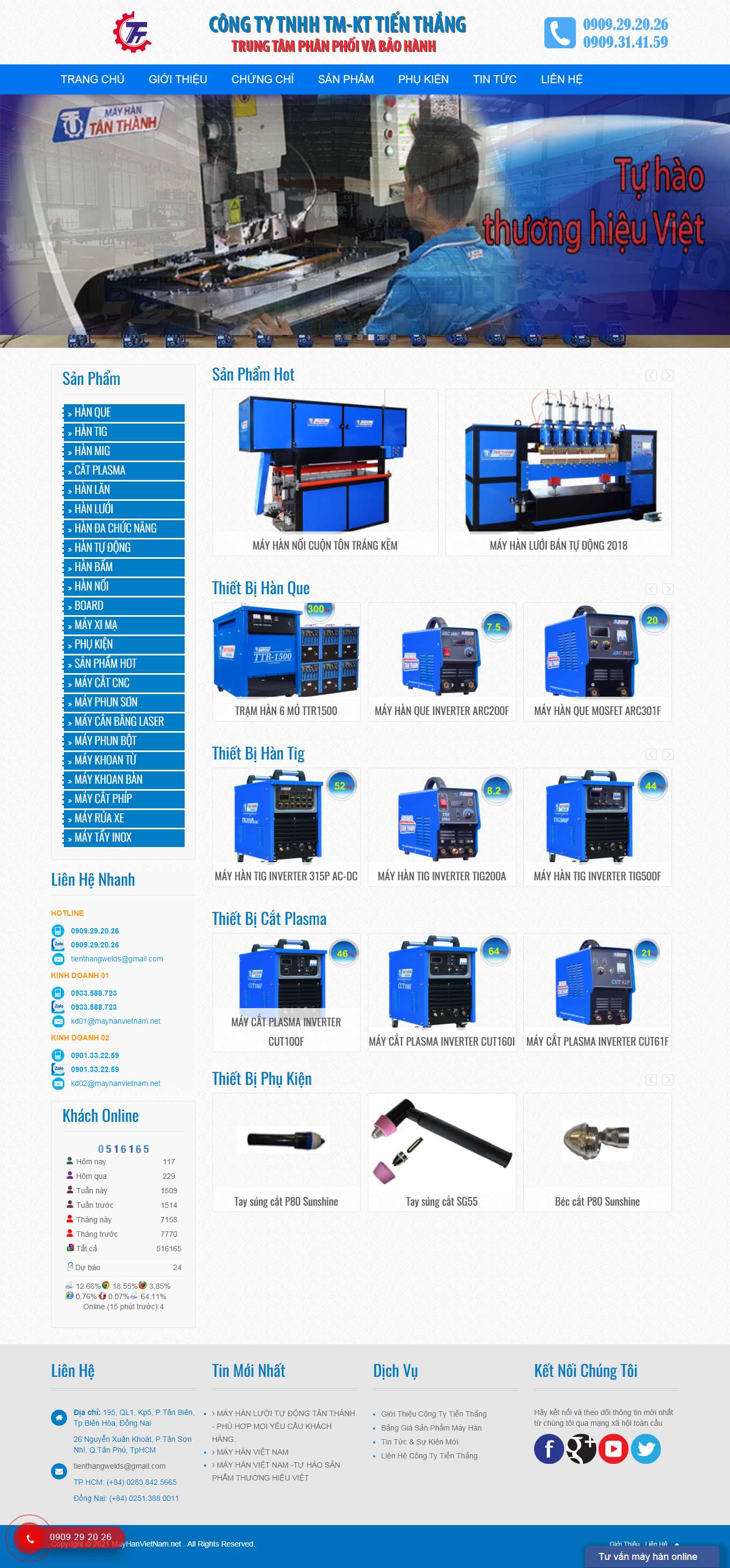 Thiết kế Website Web bán máy hàn mini -
