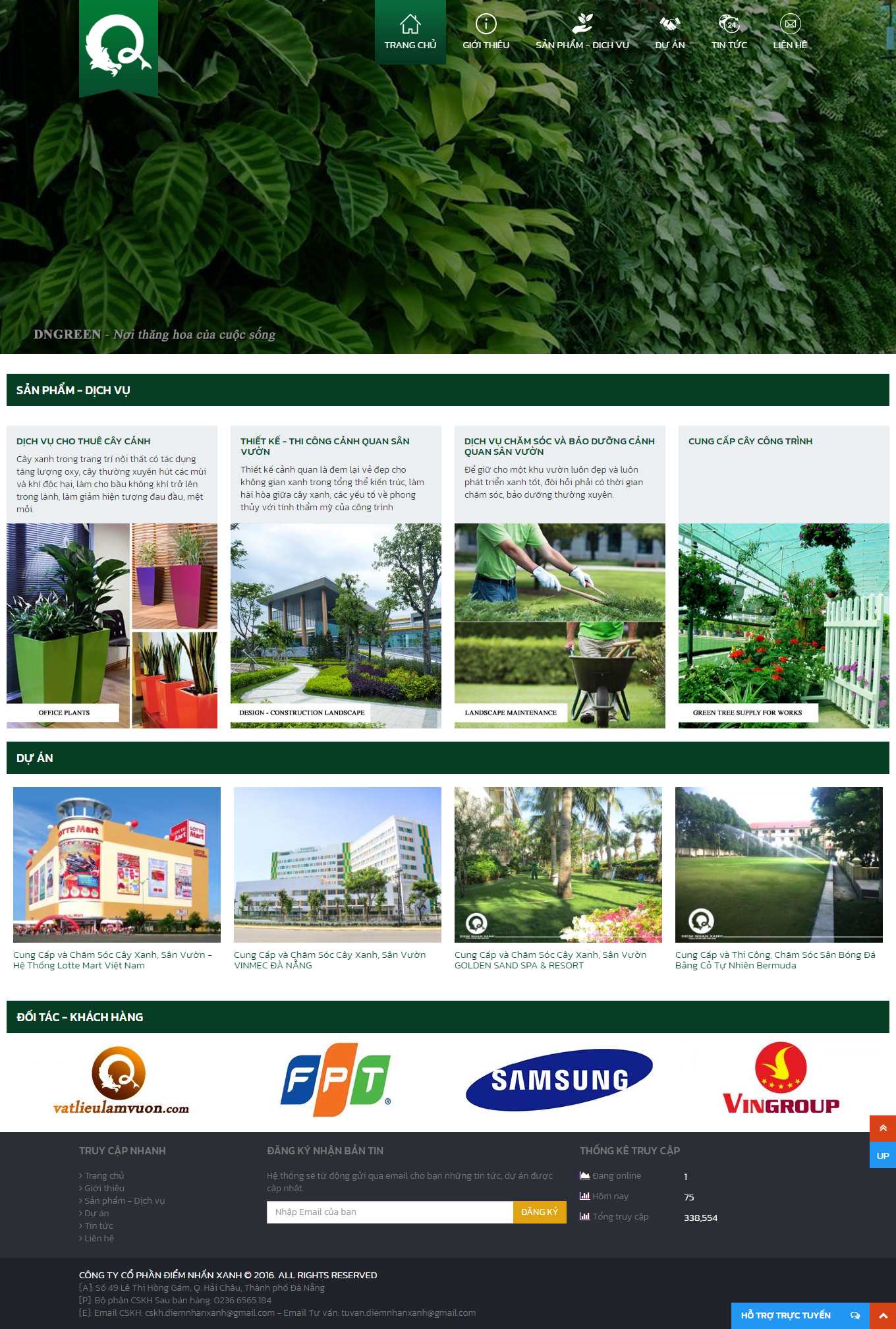 [hoadepviet] Thiết kế Website Web bán cây cảnh trong nhà - diemnhanxanhvn