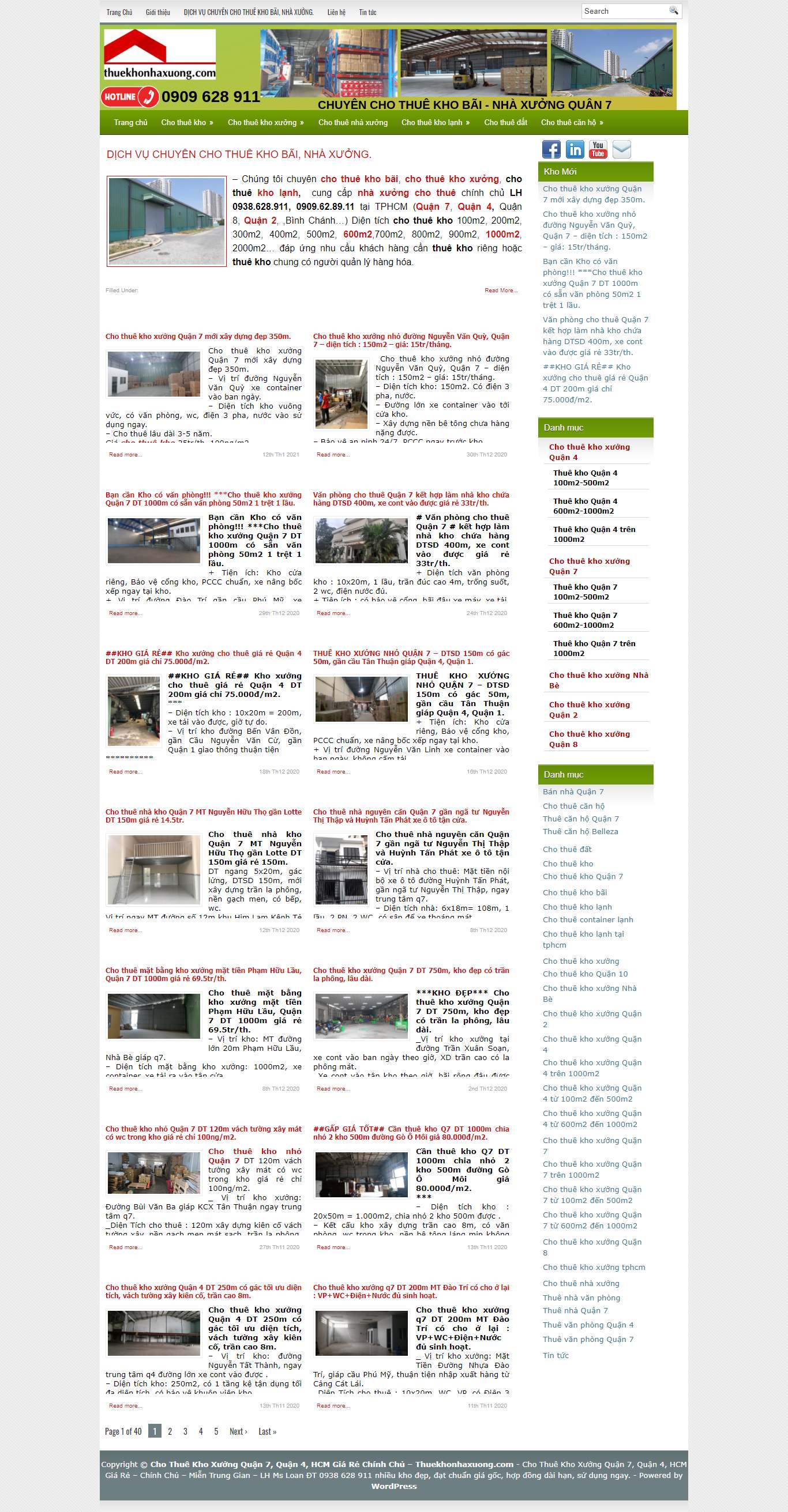 [chothuexuong] Thiết kế Website Web cho thuê nhà xưởng, kho bãi - wwwthuekhonhaxuongcom